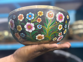 The Meadow Bowl I  9 Inch Hand-Painted Singing Bowl. Limited Edition Run