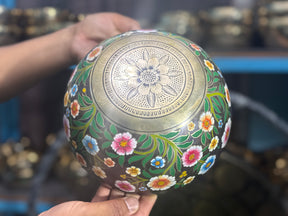 The Meadow Bowl I  9 Inch Hand-Painted Singing Bowl. Limited Edition Run