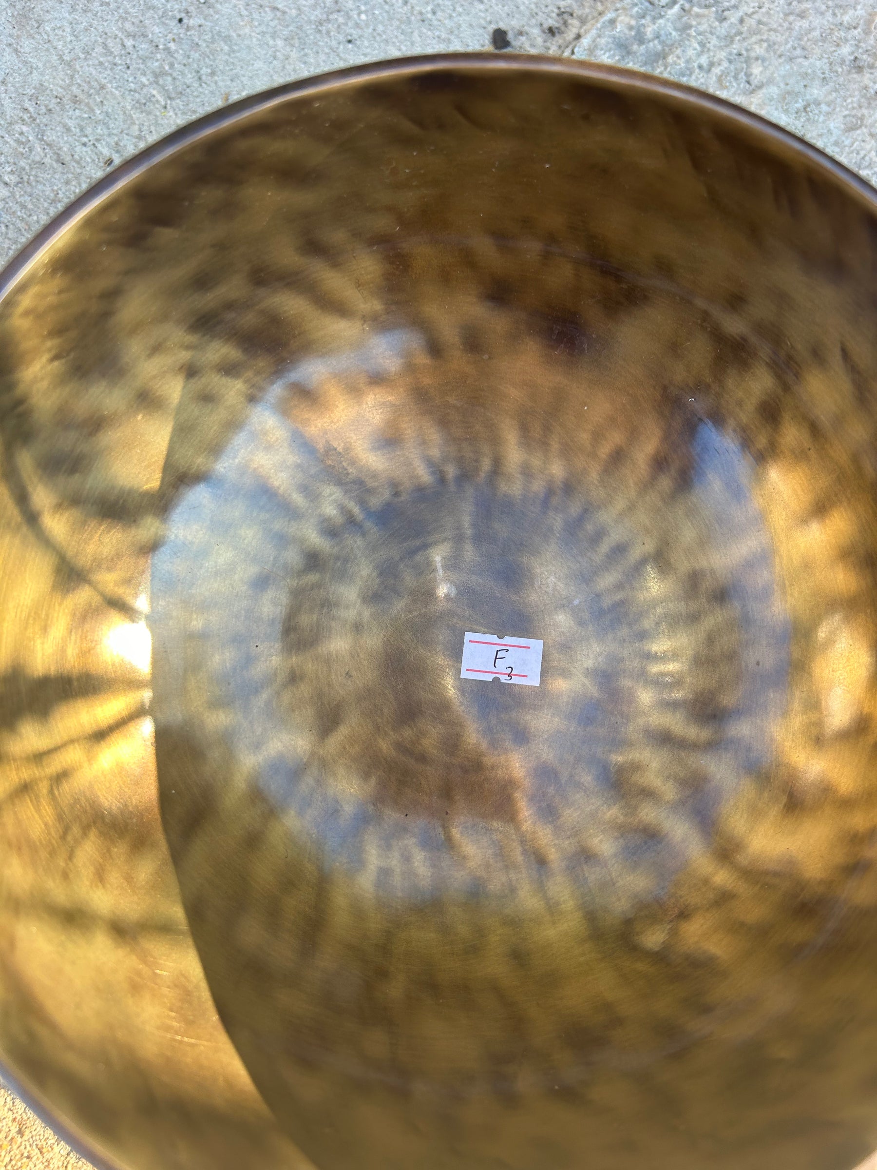 F Note 3rd Octave - Legacy Collection Handmade Bronze Makers Mark Singing Bowl