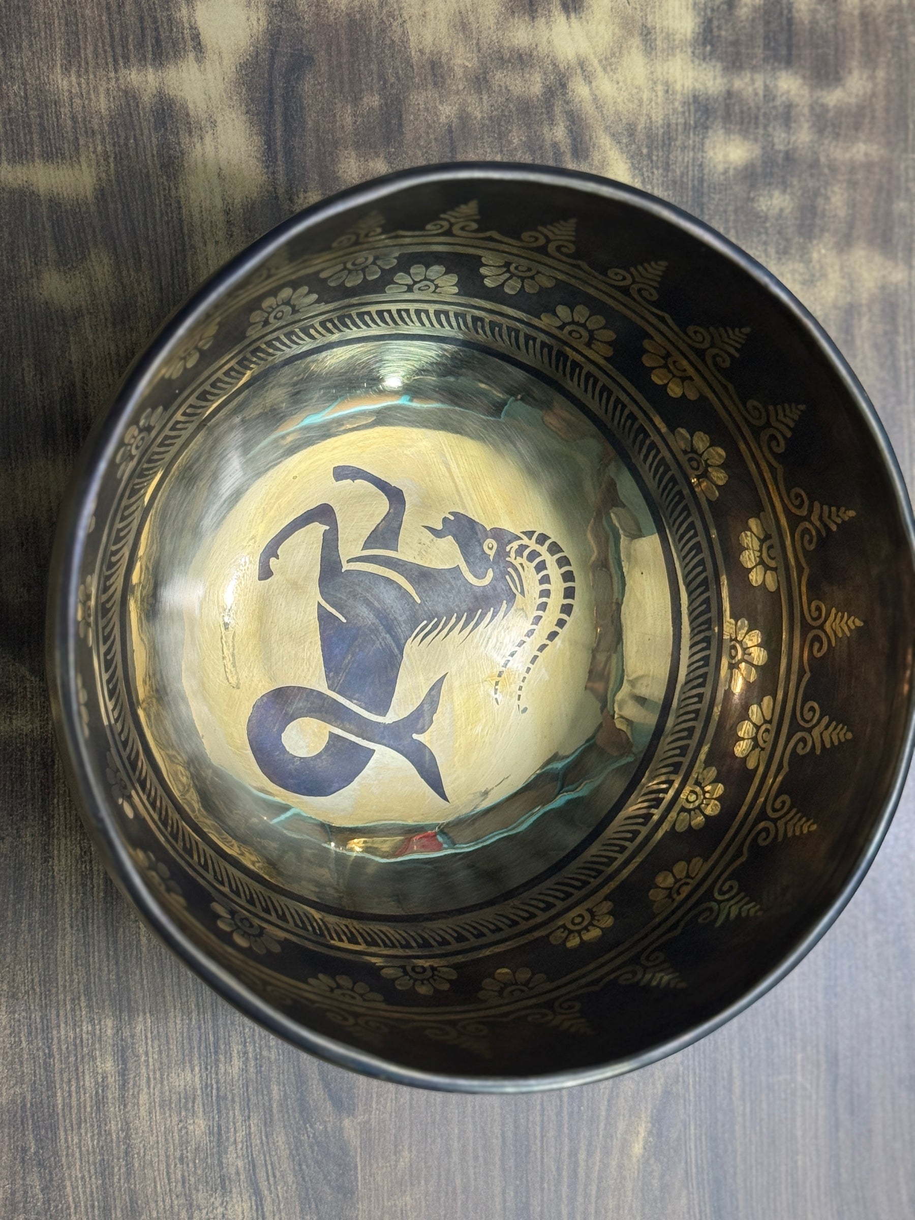 The Capricorn Singing Bowl - 9 inch Large | Handmade In Nepal