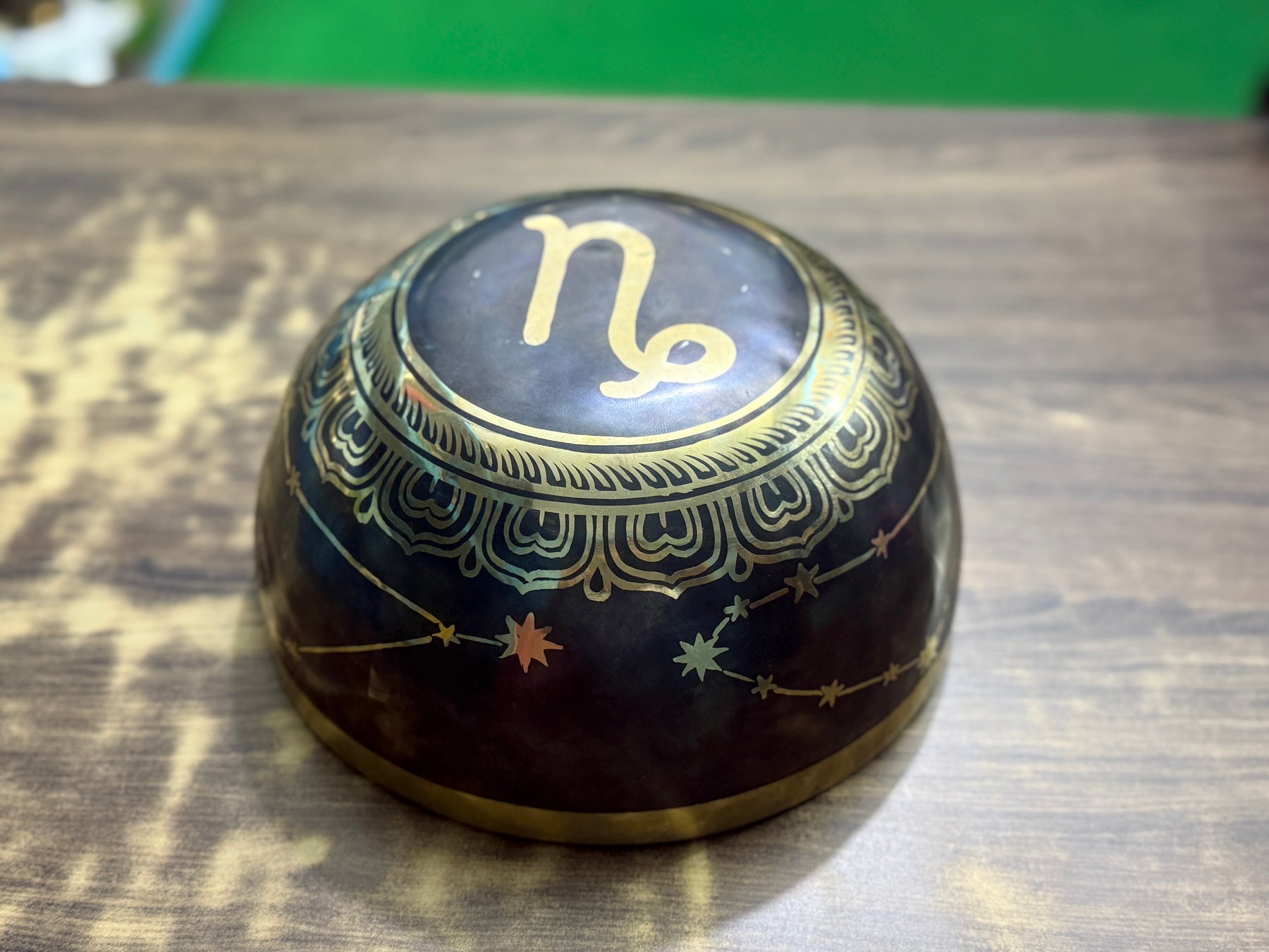 The Capricorn Singing Bowl - 9 inch Large | Handmade In Nepal