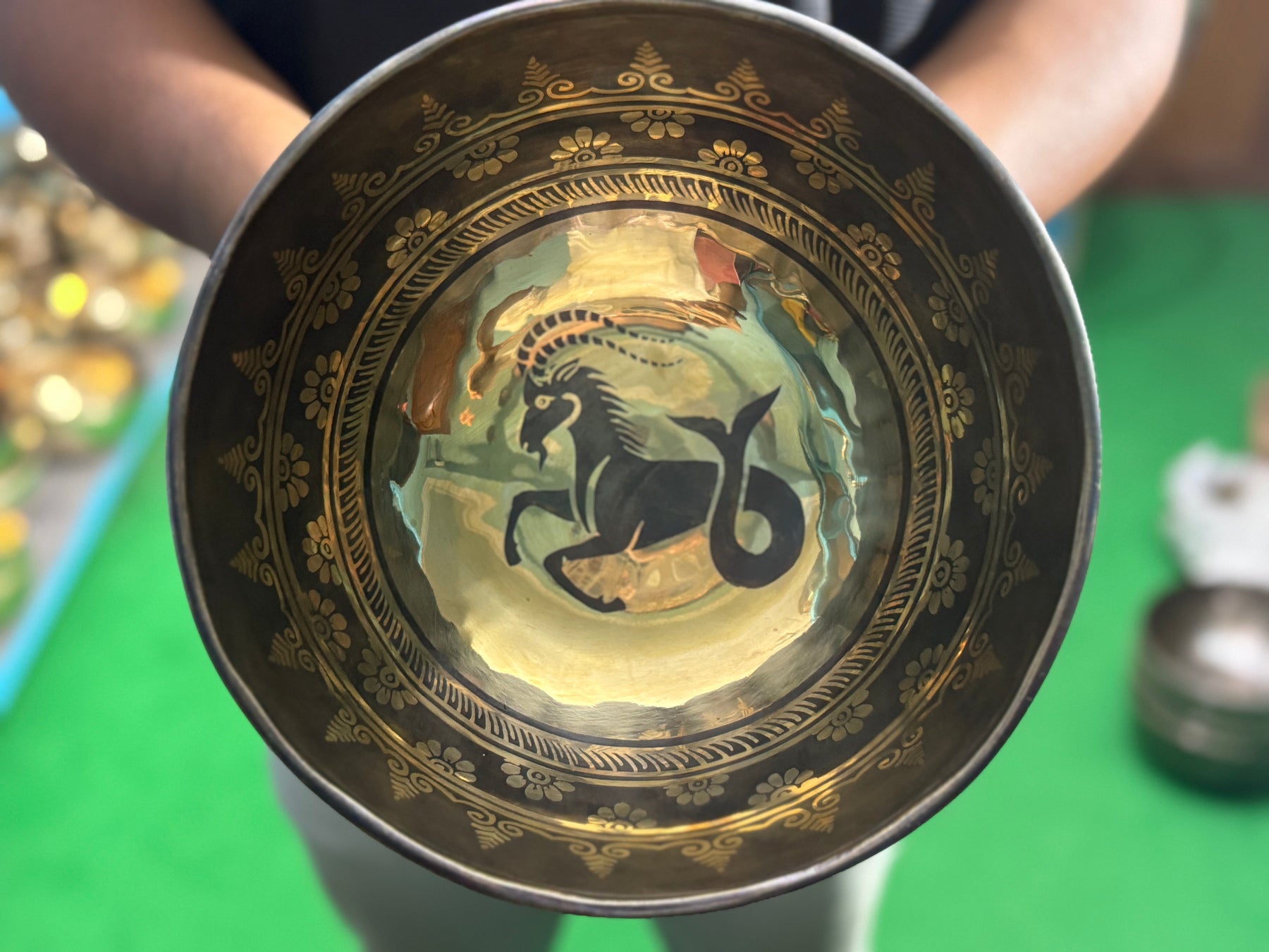 The Capricorn Singing Bowl - 9 inch Large | Handmade In Nepal