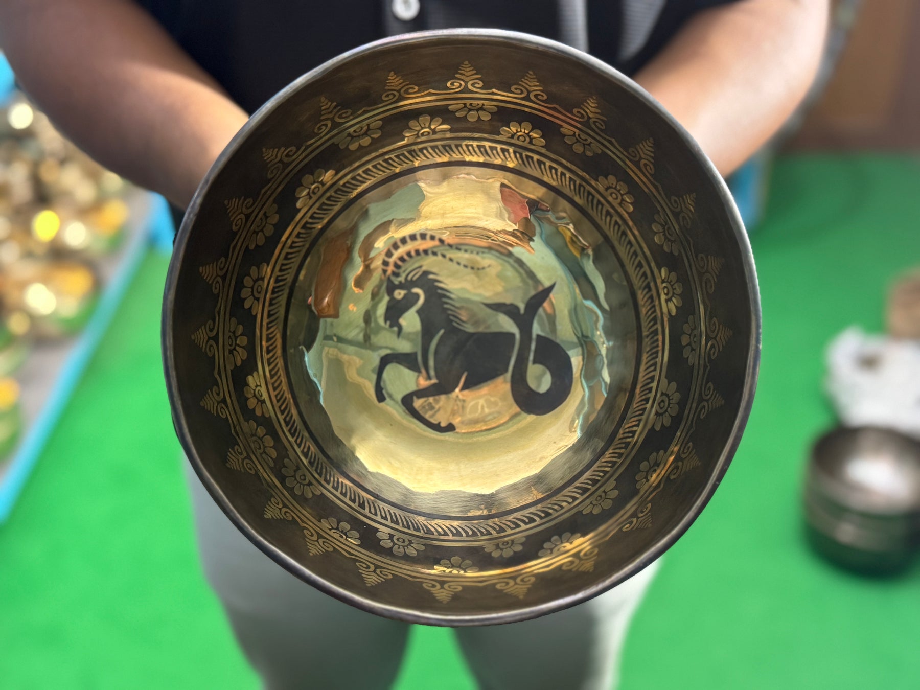 The Capricorn Singing Bowl - 9 inch Large | Handmade In Nepal