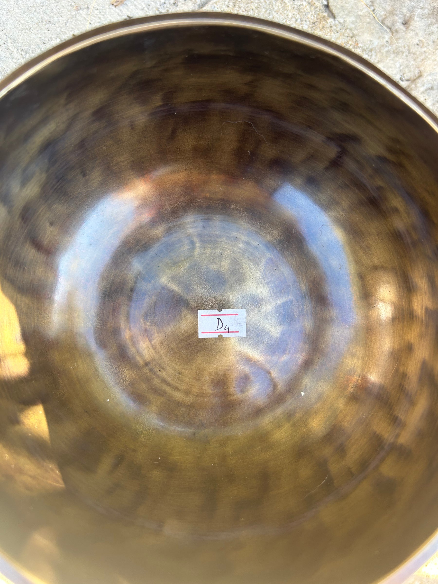 D Note 4th Octave - Legacy Collection Handmade Bronze Makers Mark Singing Bowl