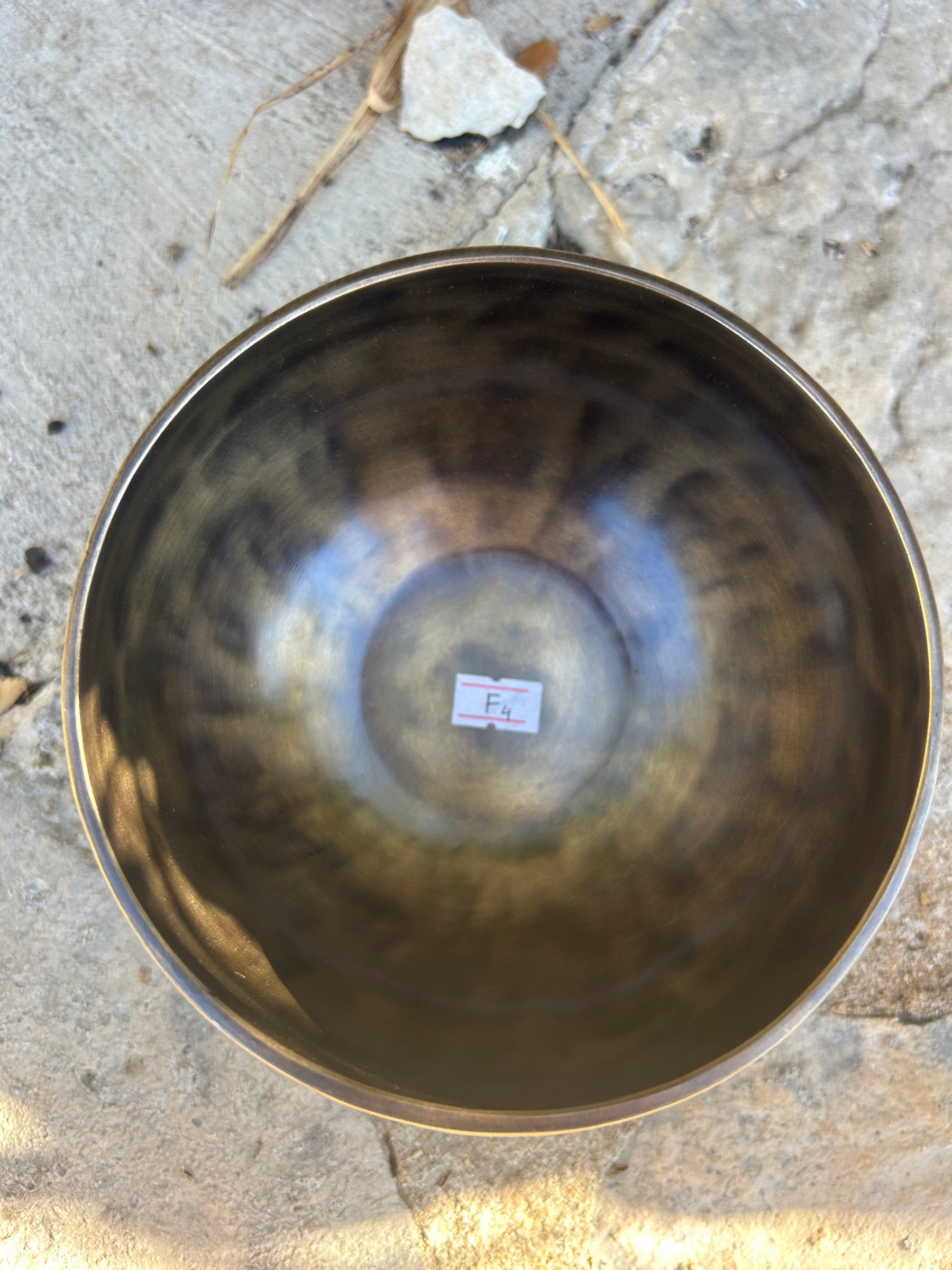 F Note 4th Octave - Legacy Collection Handmade Bronze Makers Mark Singing Bowl