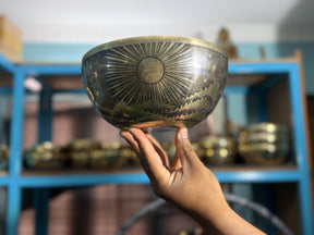 The Peeking Sun Bowl 9 Inch Special Edition Singing Bowl