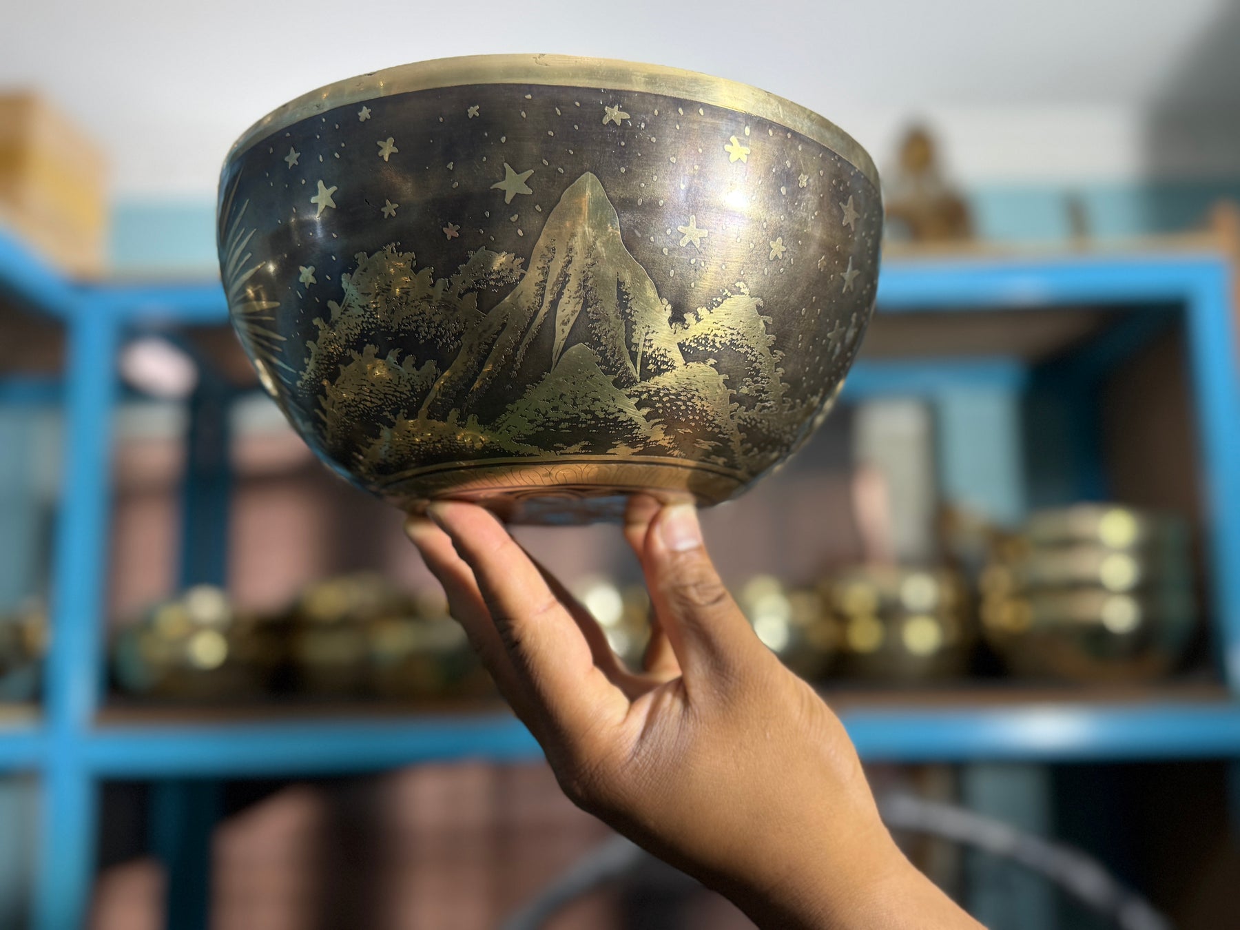 The Peeking Sun Bowl 9 Inch Special Edition Singing Bowl