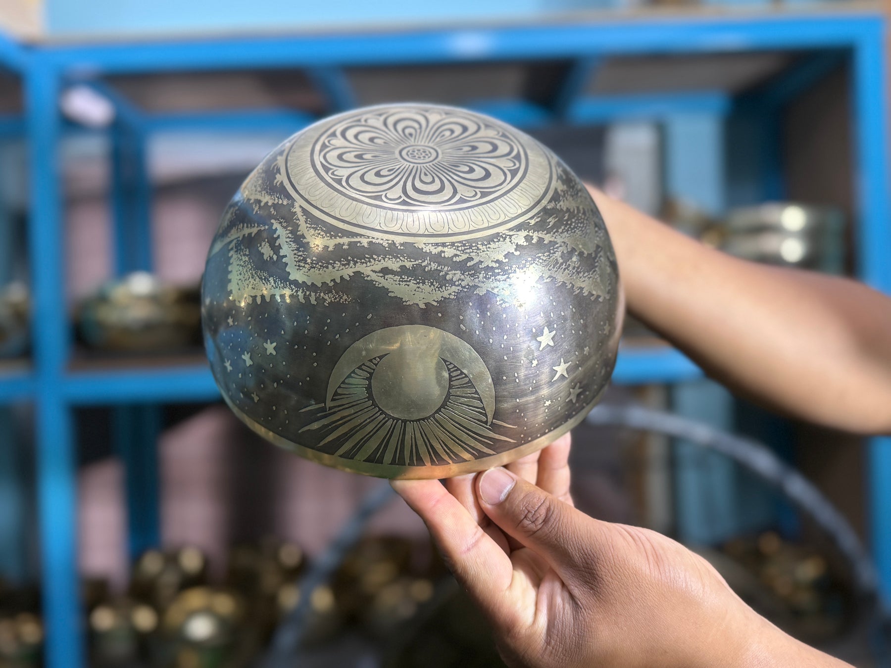 The Peeking Sun Bowl 9 Inch Special Edition Singing Bowl