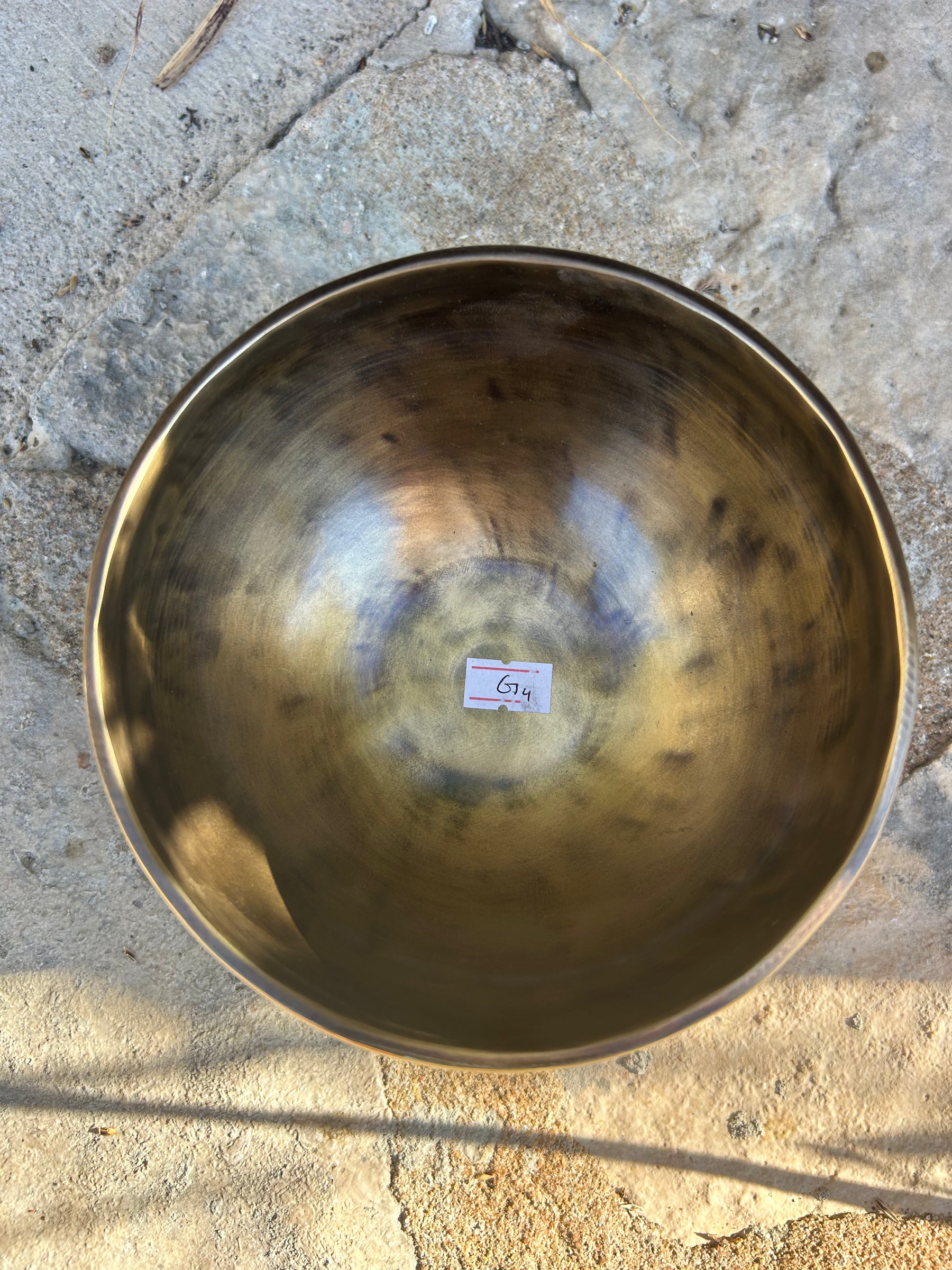 G Note 4th Octave - Legacy Collection Handmade Bronze Makers Mark Singing Bowl