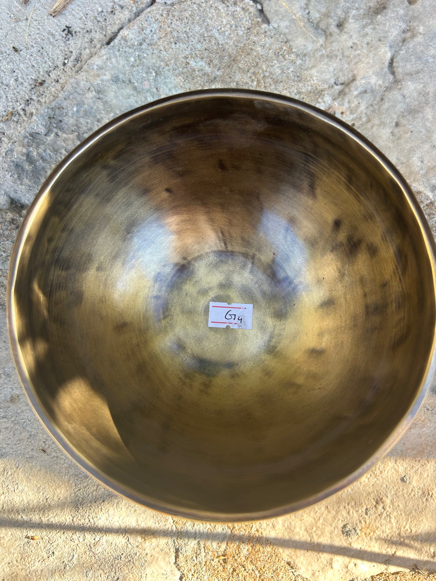 G Note 4th Octave - Legacy Collection Handmade Bronze Makers Mark Singing Bowl