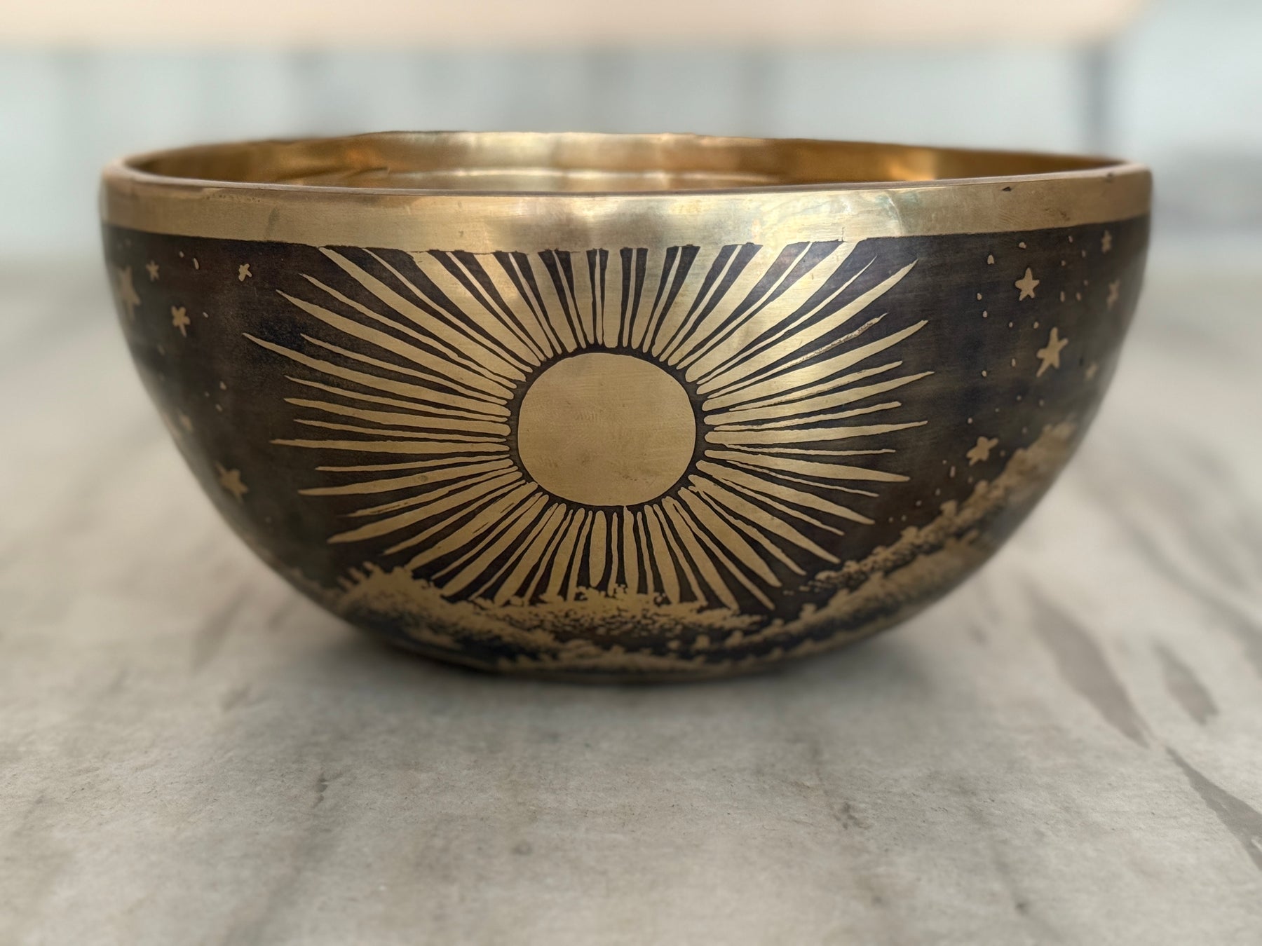 The Peeking Sun Bowl 9 Inch Special Edition Singing Bowl