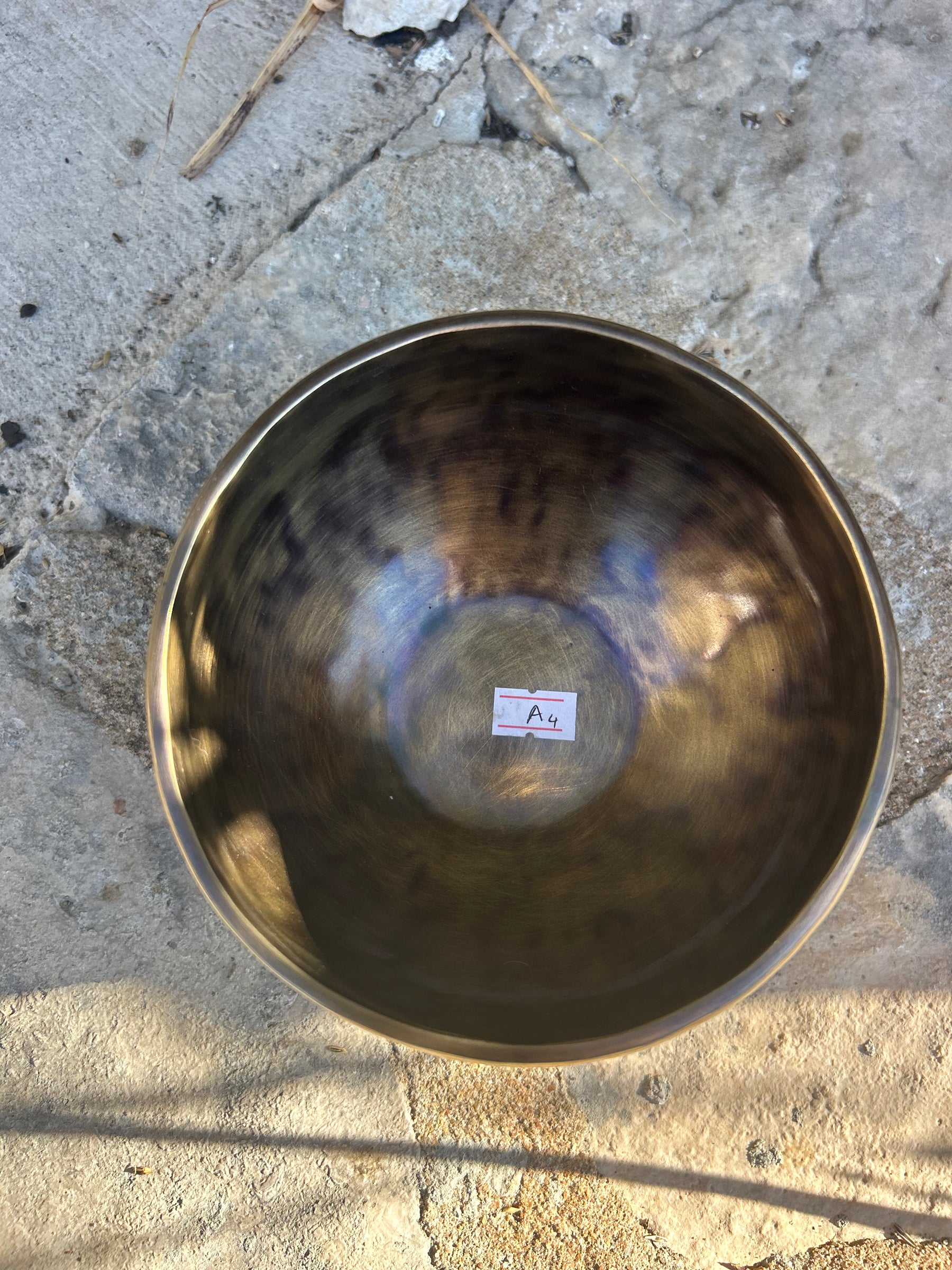 A Note 4th Octave - Legacy Collection Handmade Bronze Makers Mark Singing Bowl