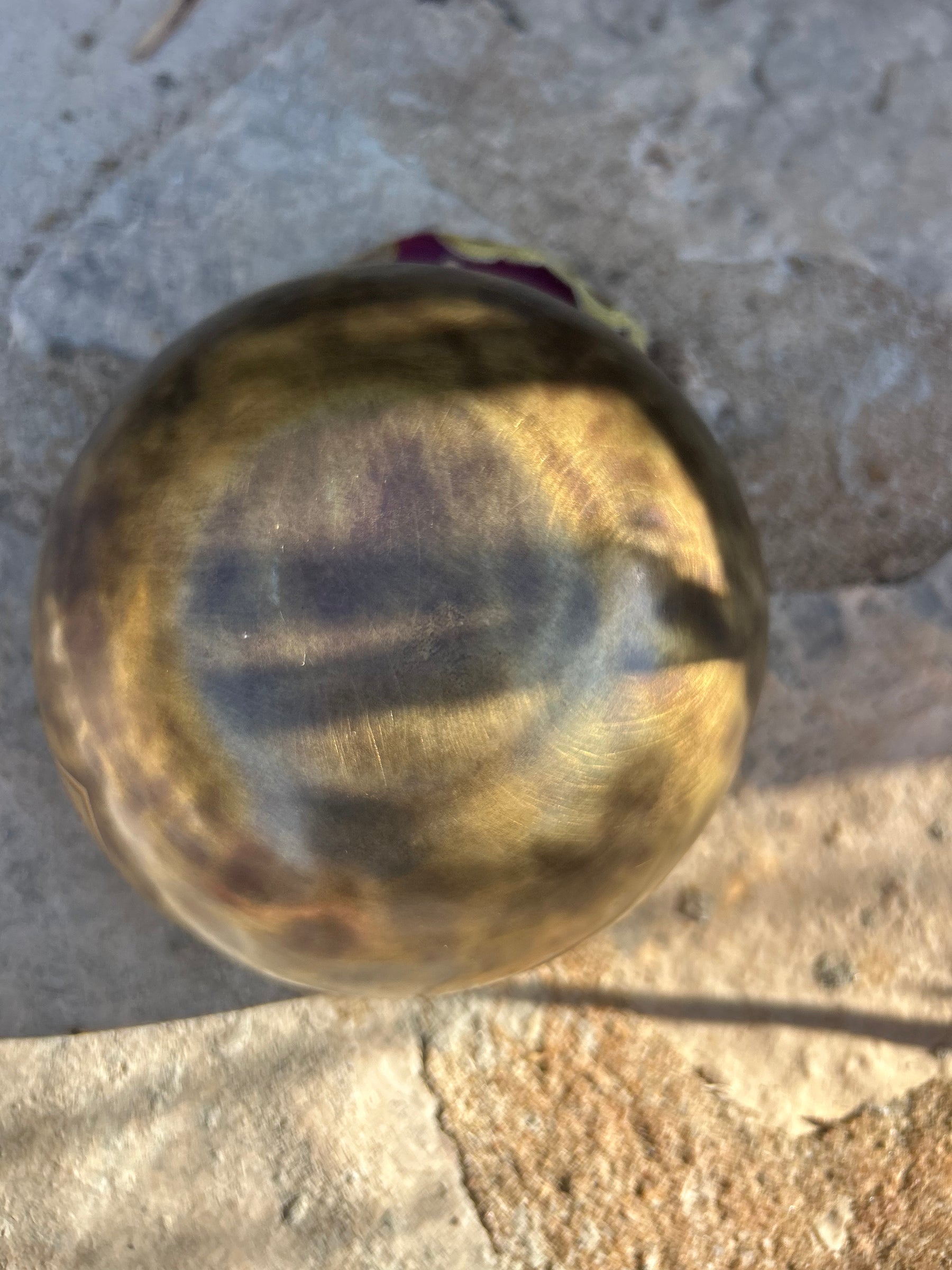 A Note 4th Octave - Legacy Collection Handmade Bronze Makers Mark Singing Bowl