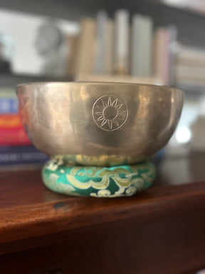 The Eclipse Bowl: 9 Inch Natural Bronze With Engraved Eclipse
