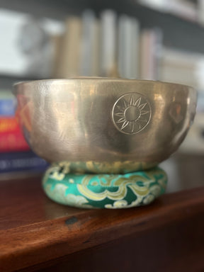 The Eclipse Bowl: 9 Inch Natural Bronze With Engraved Eclipse