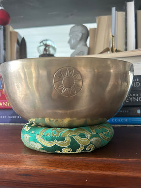 The Eclipse Bowl: 9 Inch Natural Bronze With Engraved Eclipse