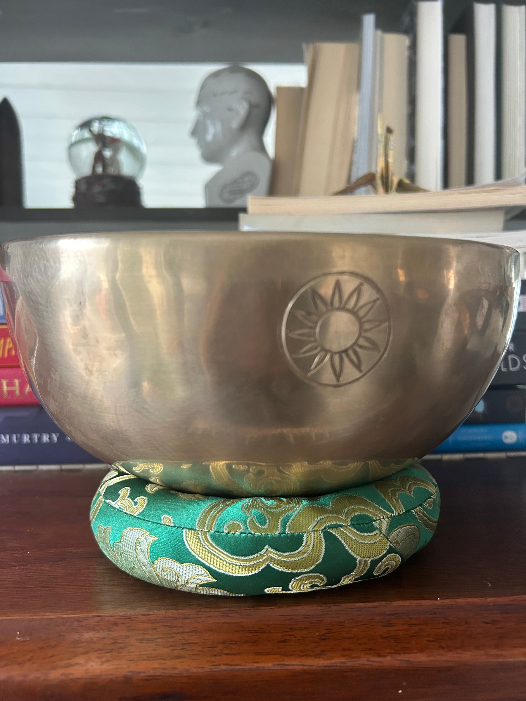 The Eclipse Bowl: 9 Inch Natural Bronze With Engraved Eclipse