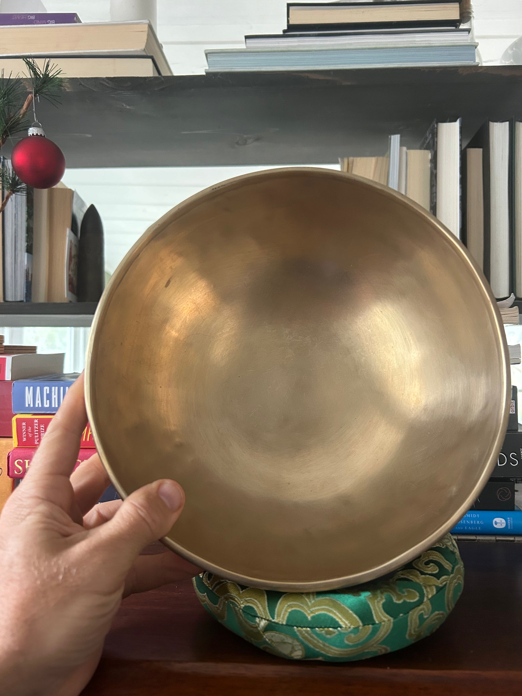 The Eclipse Bowl: 9 Inch Natural Bronze With Engraved Eclipse