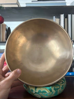The Eclipse Bowl: 9 Inch Natural Bronze With Engraved Eclipse