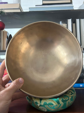 The Eclipse Bowl: 9 Inch Natural Bronze With Engraved Eclipse