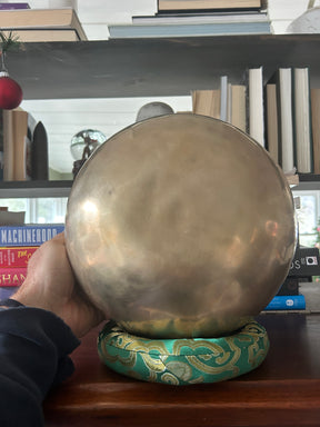 The Eclipse Bowl: 9 Inch Natural Bronze With Engraved Eclipse