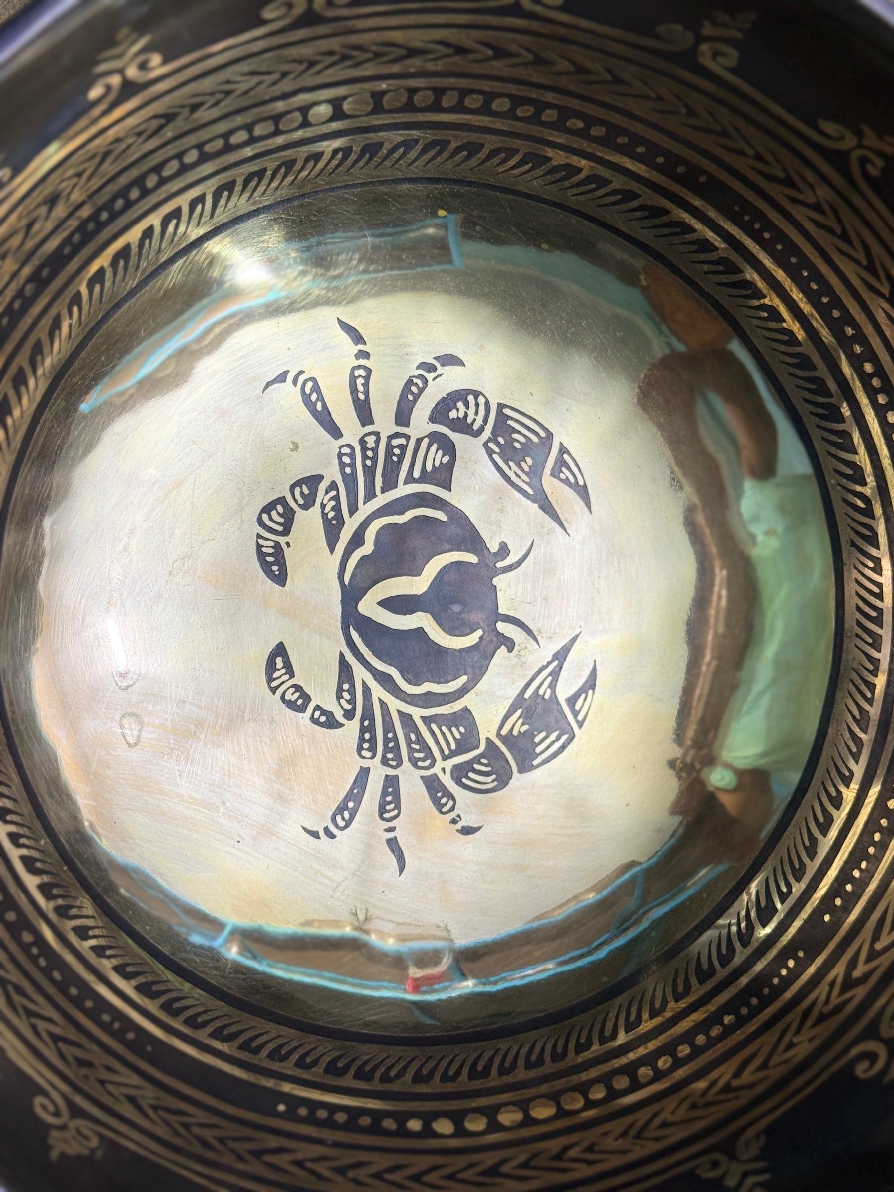 The Cancer Singing Bowl - 9 inch Large | Handmade In Nepal
