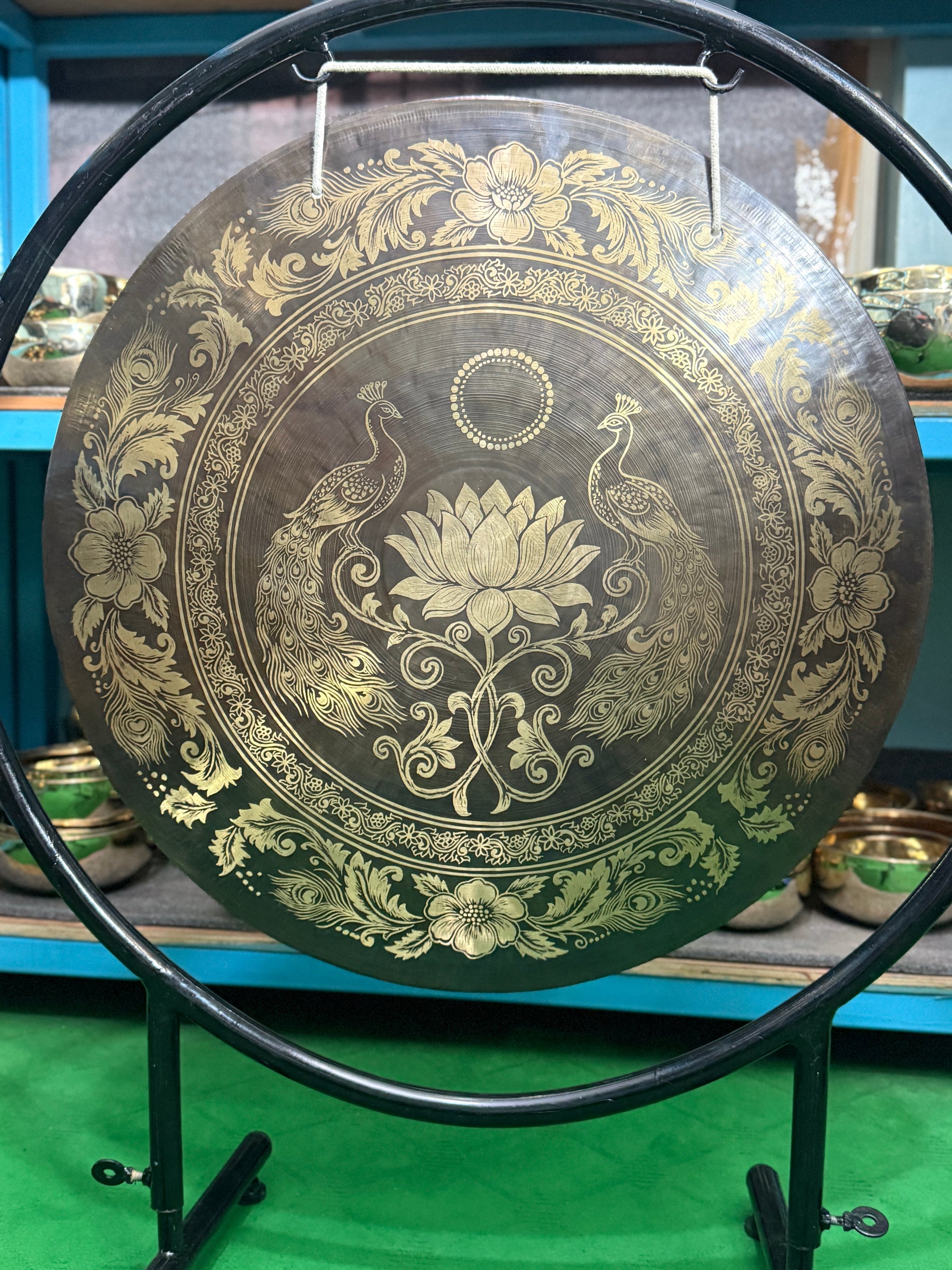 27 Inch Bronze Gong Handmade In Nepal One of One 0007