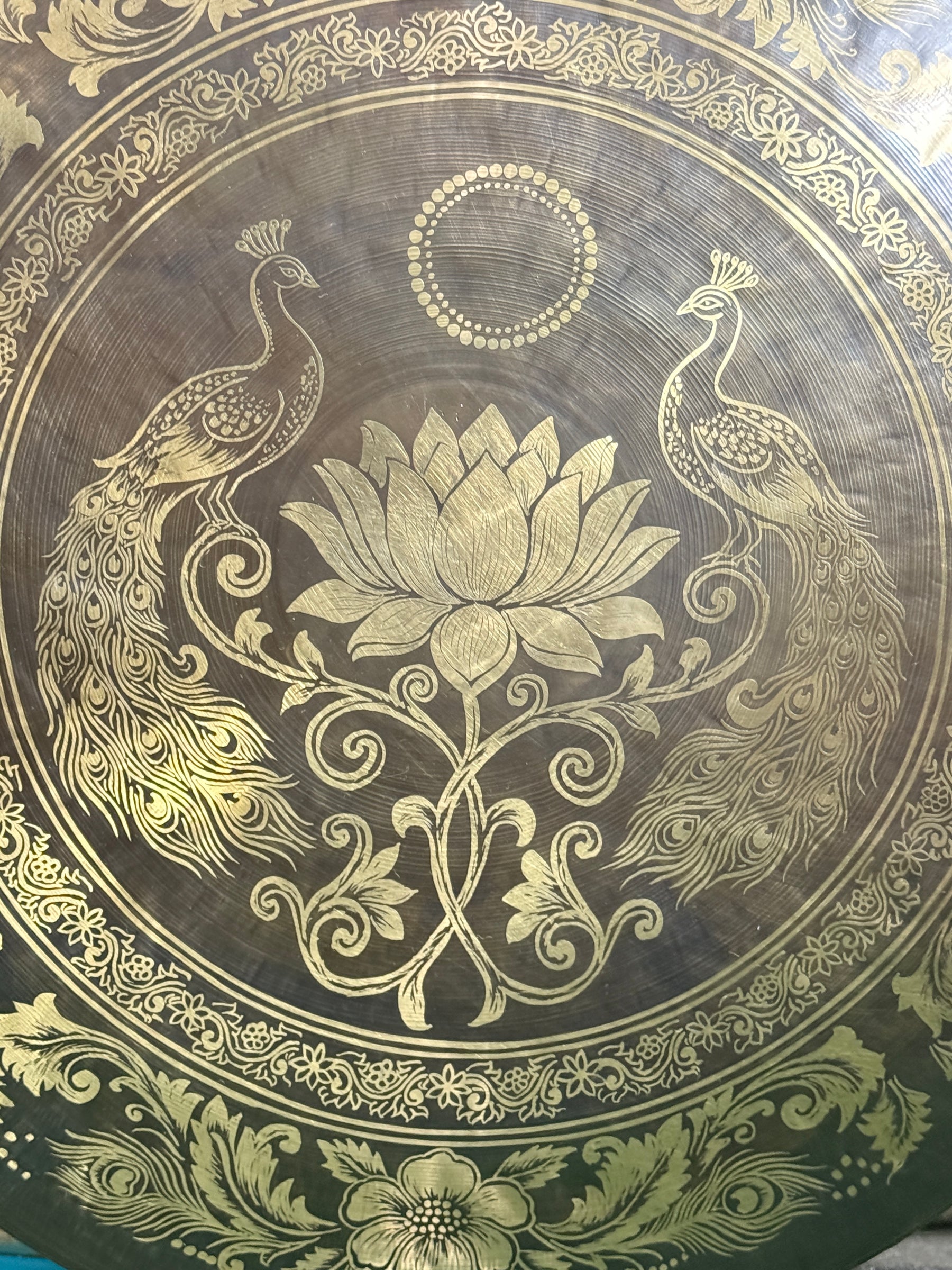 27 Inch Bronze Gong Handmade In Nepal One of One 0007