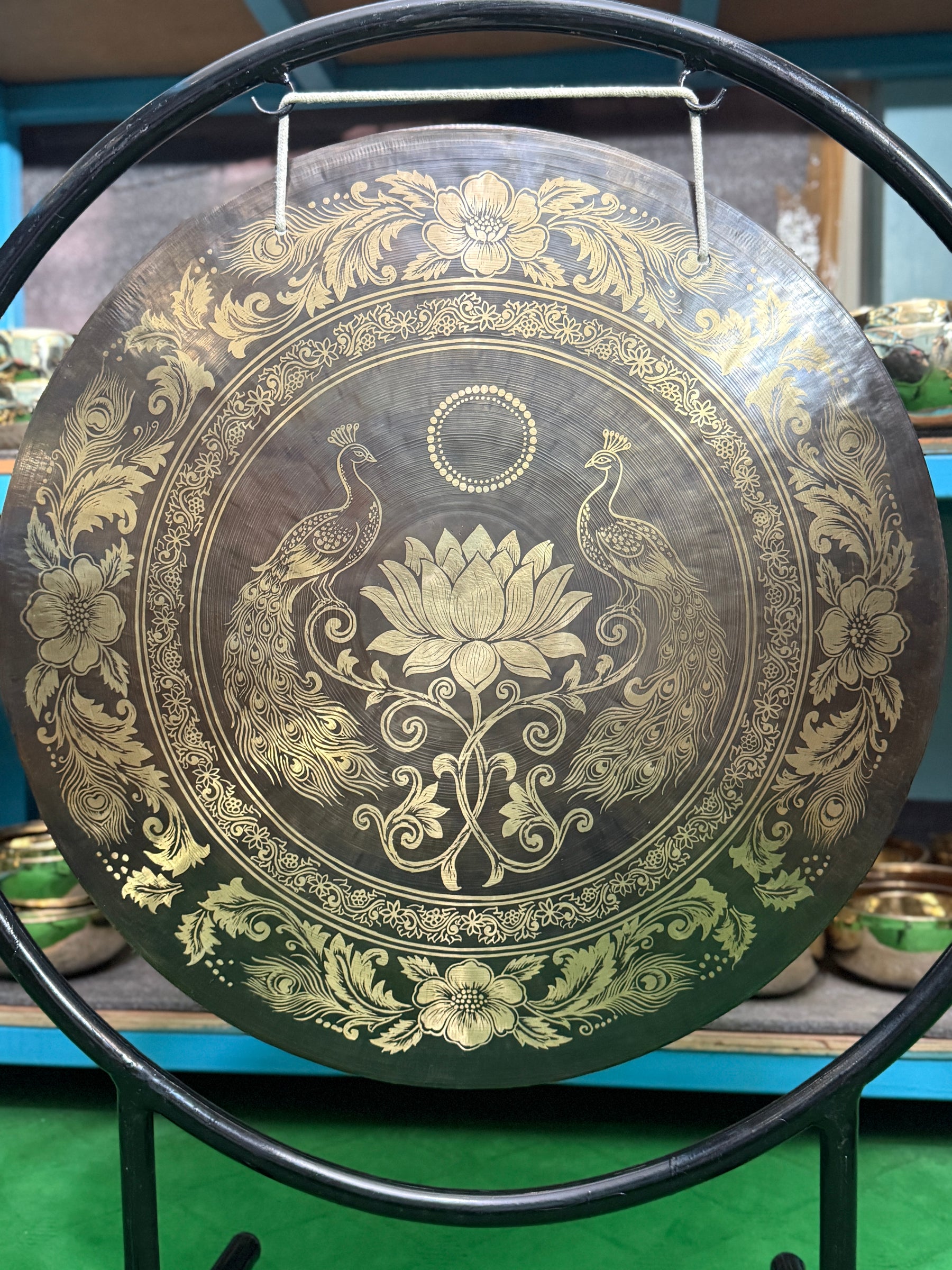 27 Inch Bronze Gong Handmade In Nepal One of One 0007