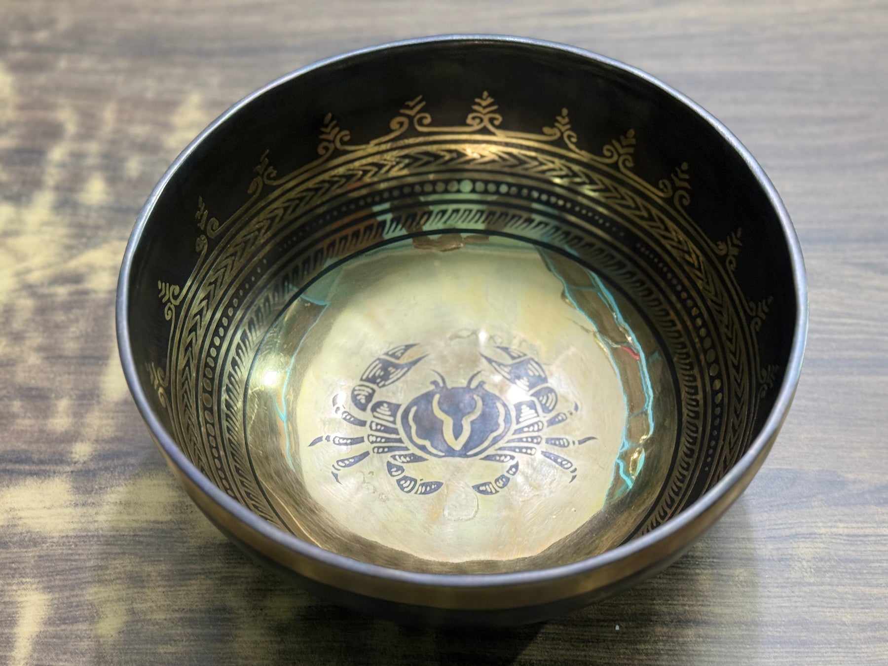 The Cancer Singing Bowl - 9 inch Large | Handmade In Nepal