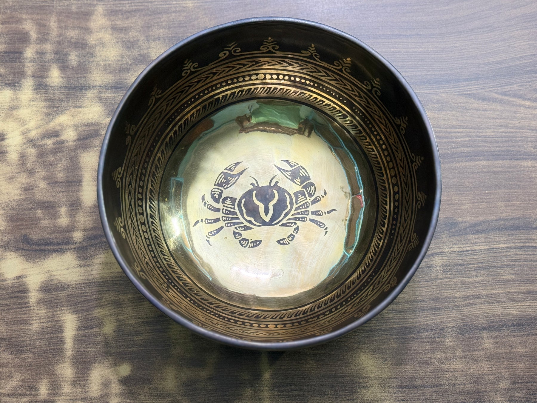 The Cancer Singing Bowl - 9 inch Large | Handmade In Nepal