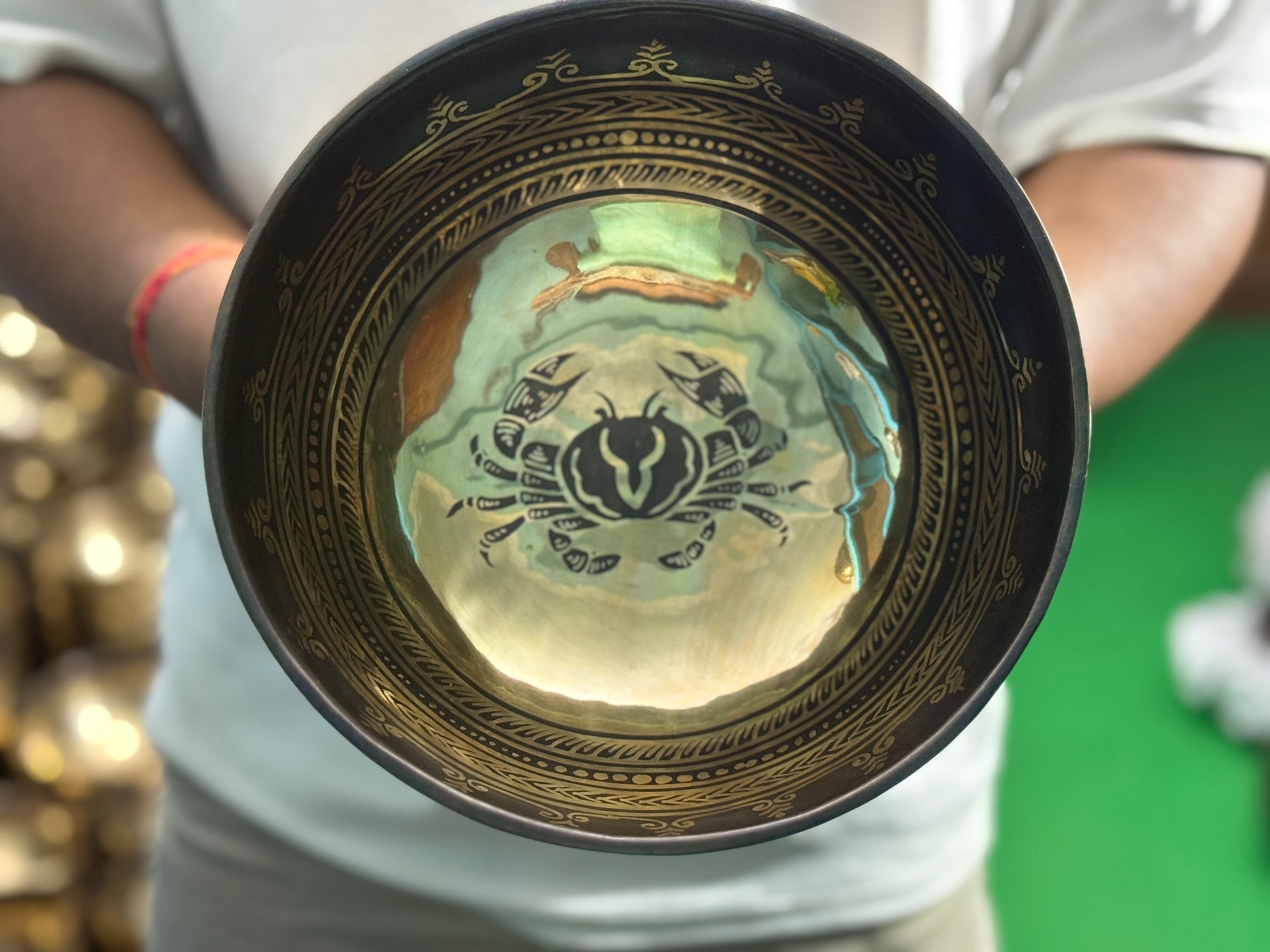 The Cancer Singing Bowl - 9 inch Large | Handmade In Nepal