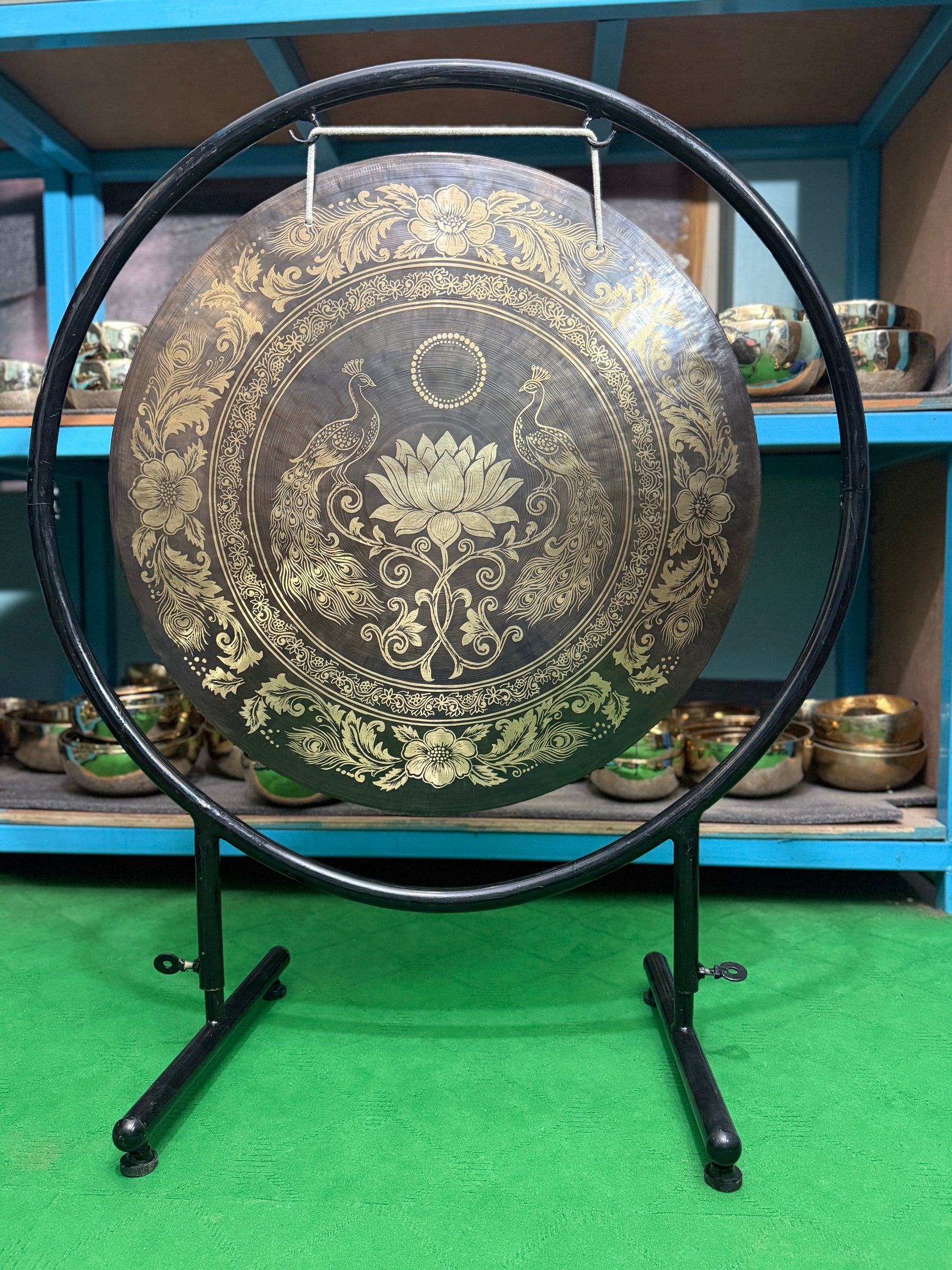 27 Inch Bronze Gong Handmade In Nepal One of One 0007