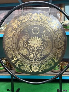 27 Inch Bronze Gong Handmade In Nepal One of One 0007