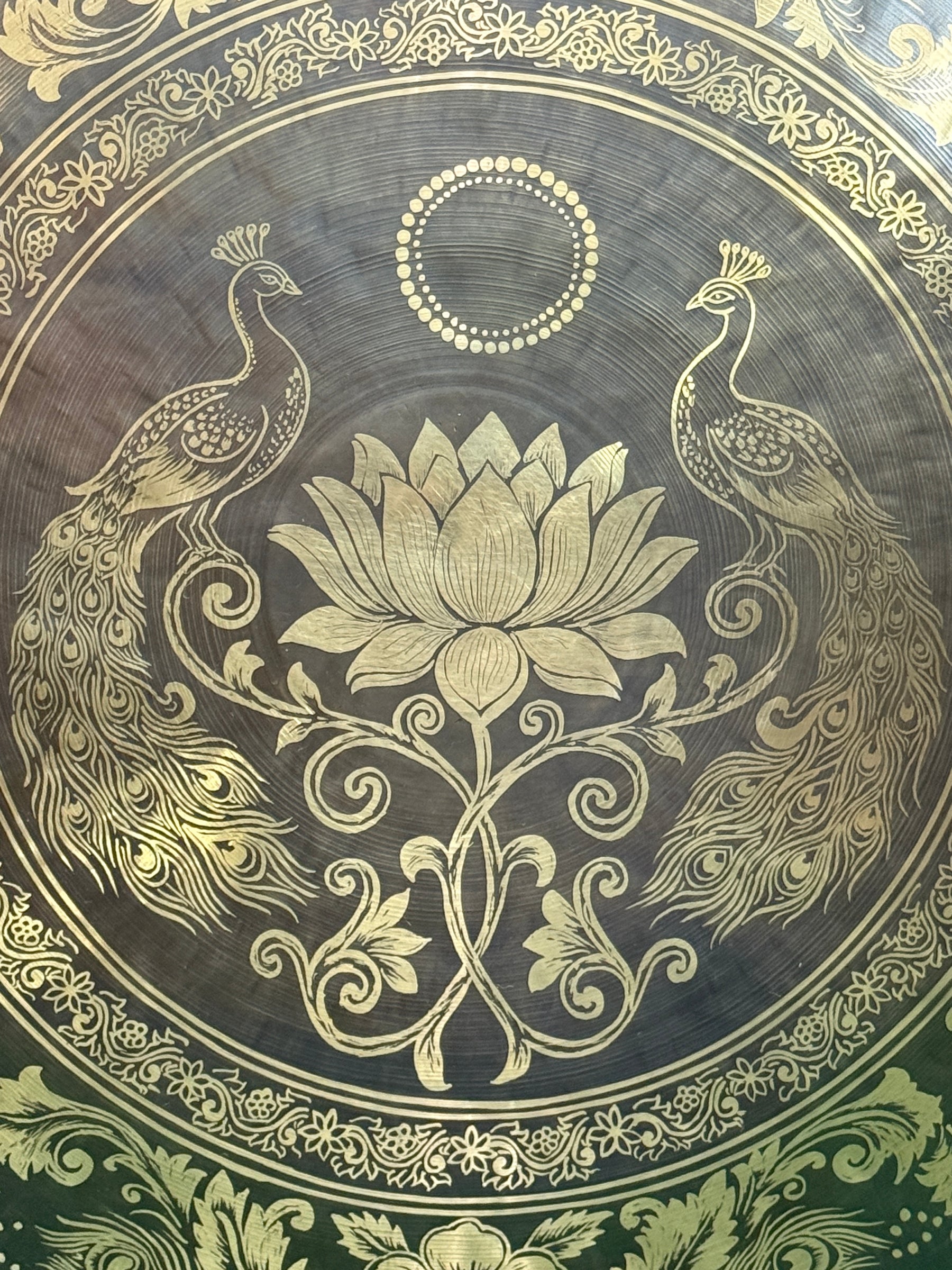 27 Inch Bronze Gong Handmade In Nepal One of One 0007