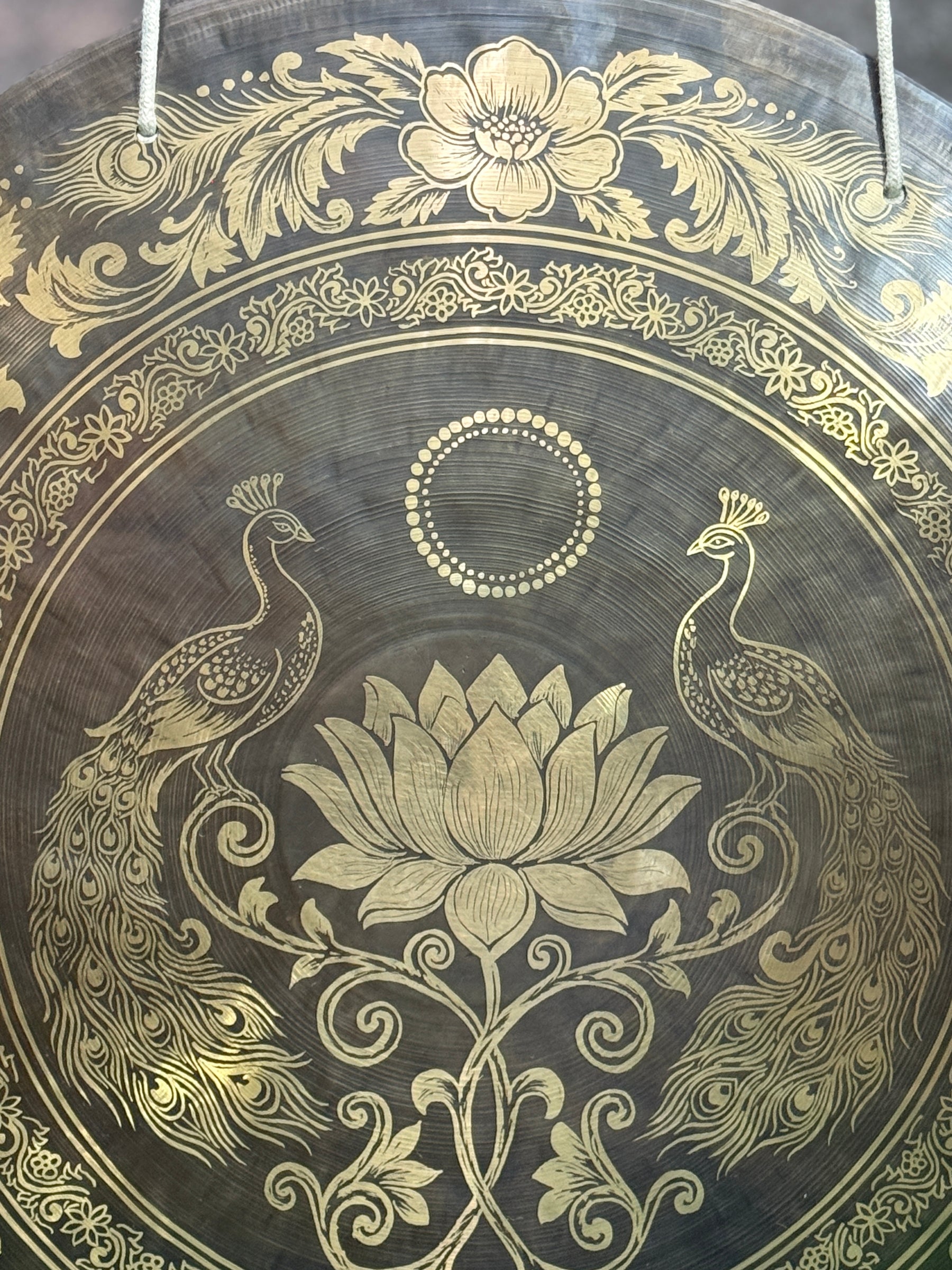 27 Inch Bronze Gong Handmade In Nepal One of One 0007