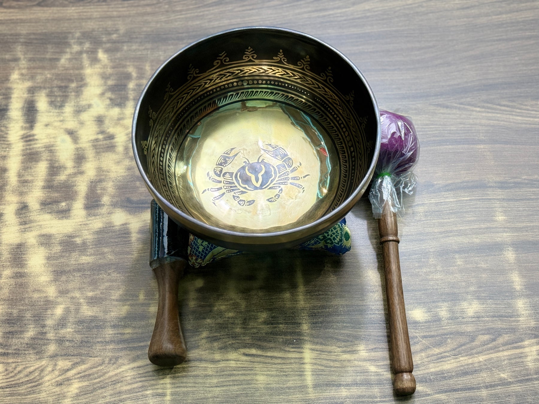 The Cancer Singing Bowl - 9 inch Large | Handmade In Nepal
