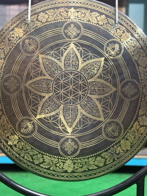 27 Inch Bronze Gong Handmade In Nepal One of One 0008