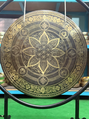 27 Inch Bronze Gong Handmade In Nepal One of One 0008