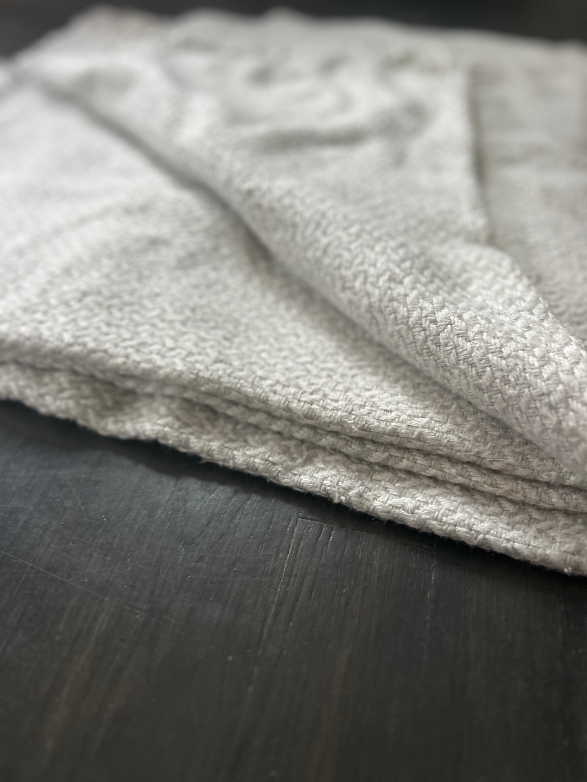 The Cozy At Home Gray Meditation Shawl & Handwoven Blanke