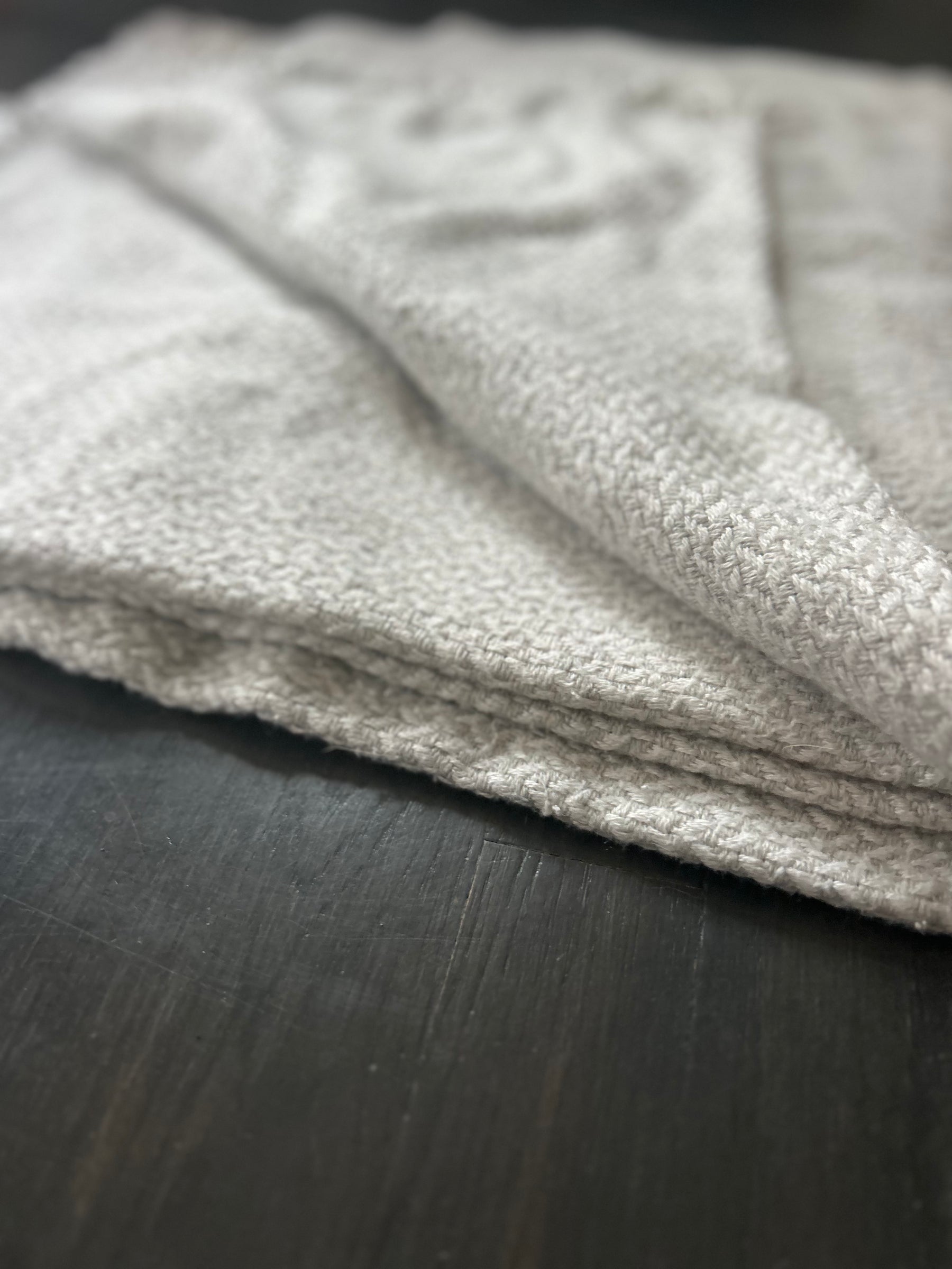 The Cozy At Home Gray Meditation Shawl & Handwoven Blanke