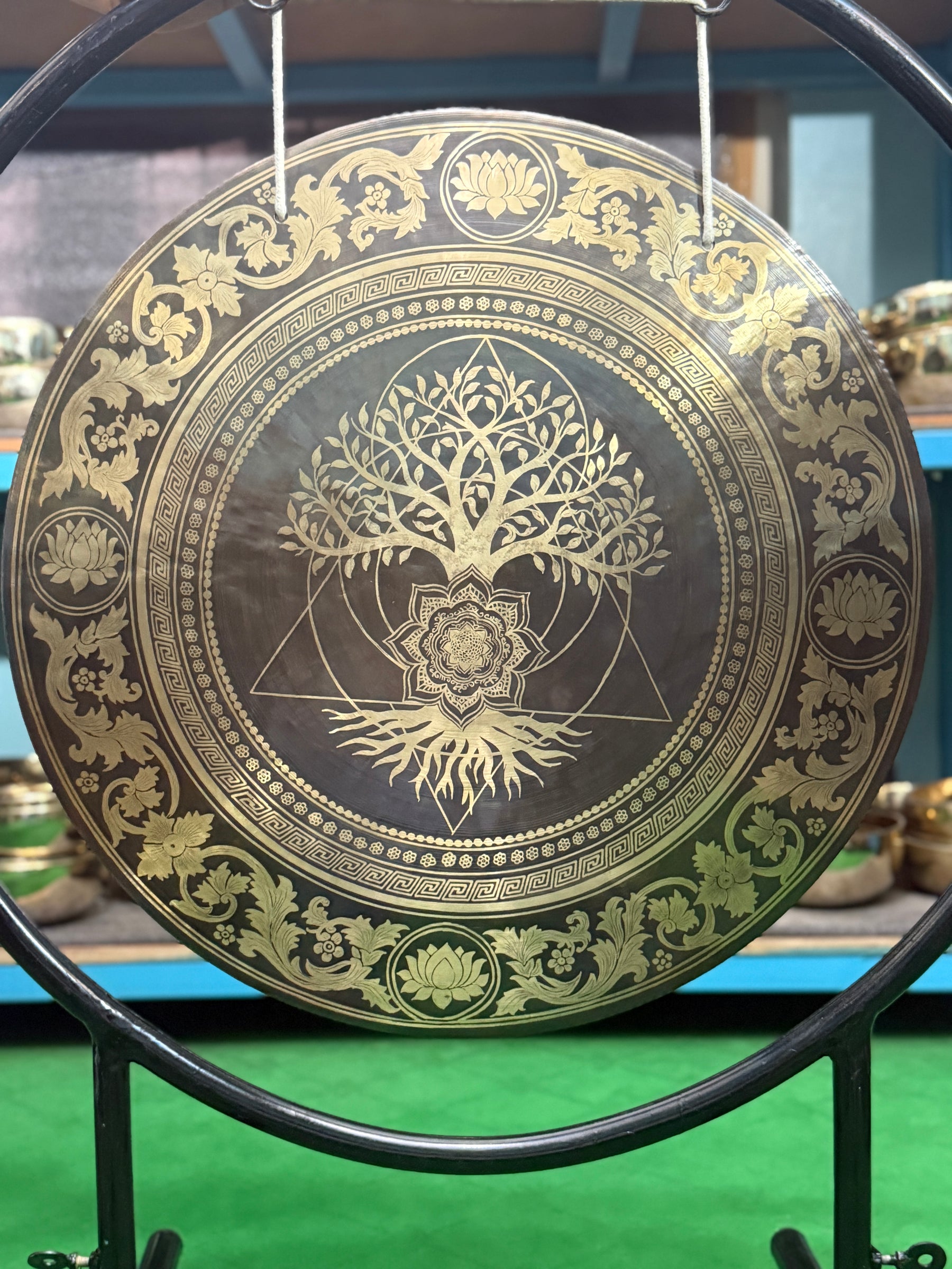 27 Inch Bronze Gong Handmade In Nepal One of One 0009