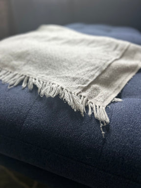 The Cozy At Home Gray Meditation Shawl & Handwoven Blanke