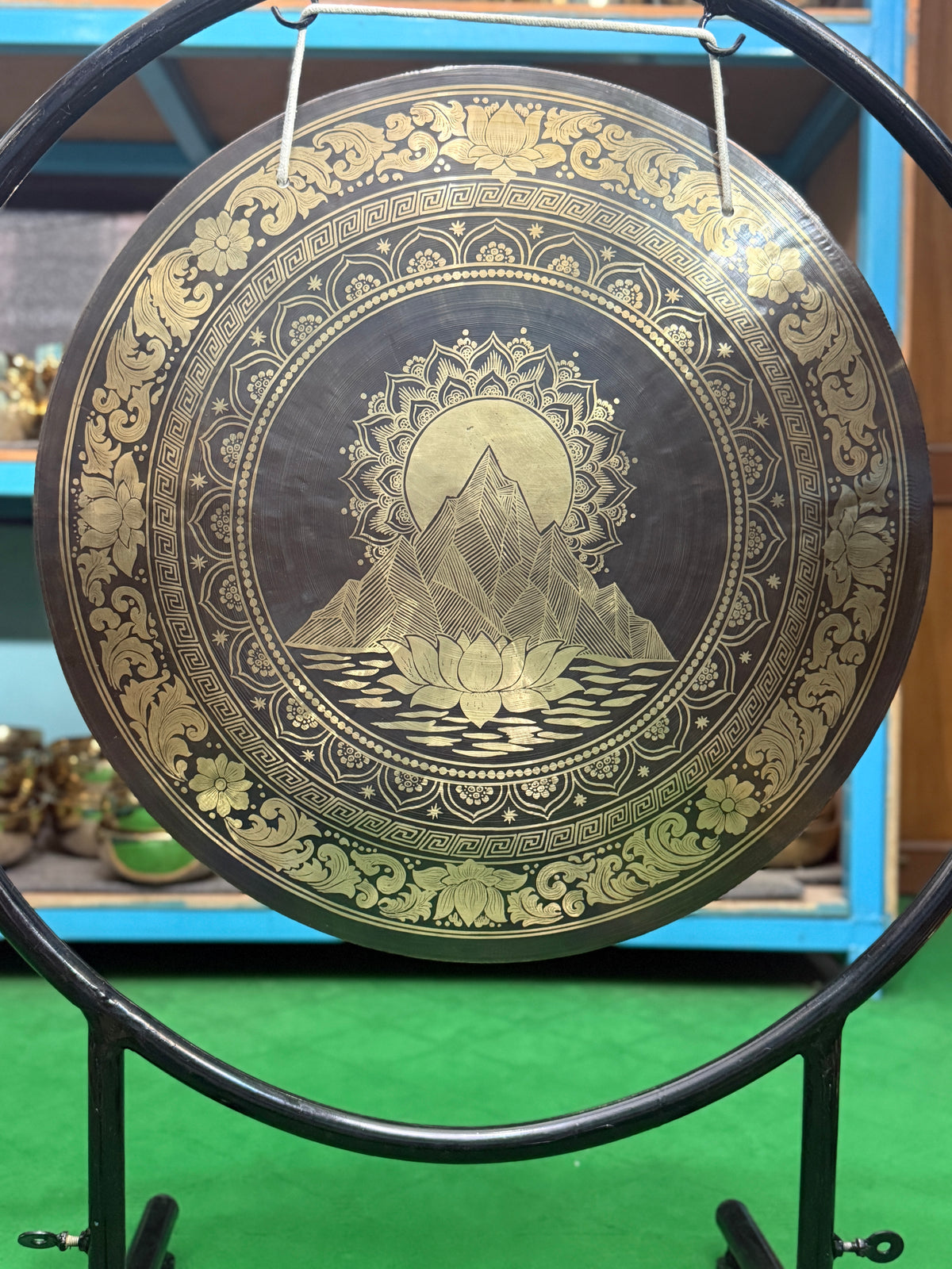27 Inch Bronze Gong Handmade In Nepal One of One 0010