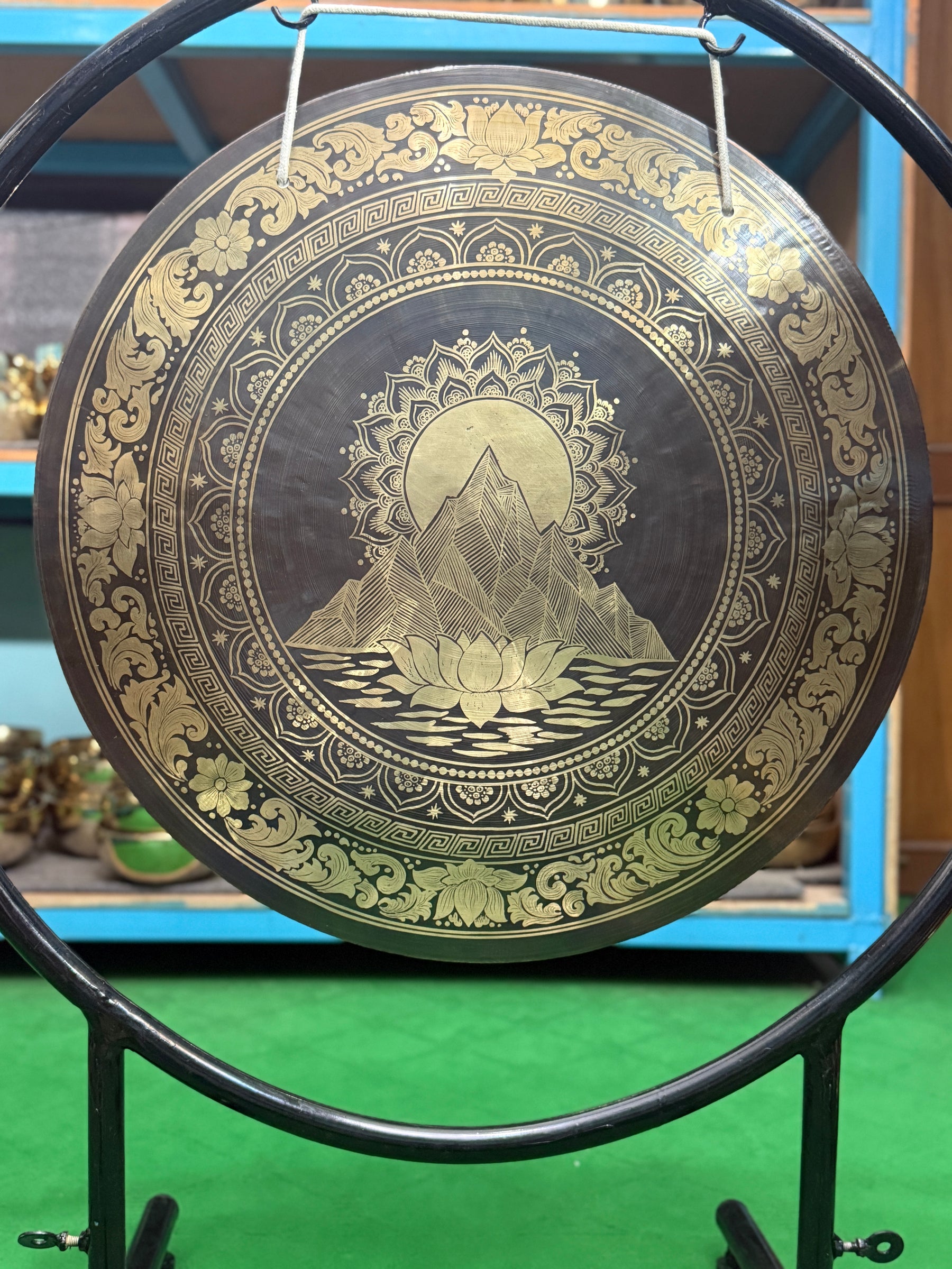 27 Inch Bronze Gong Handmade In Nepal One of One 0010