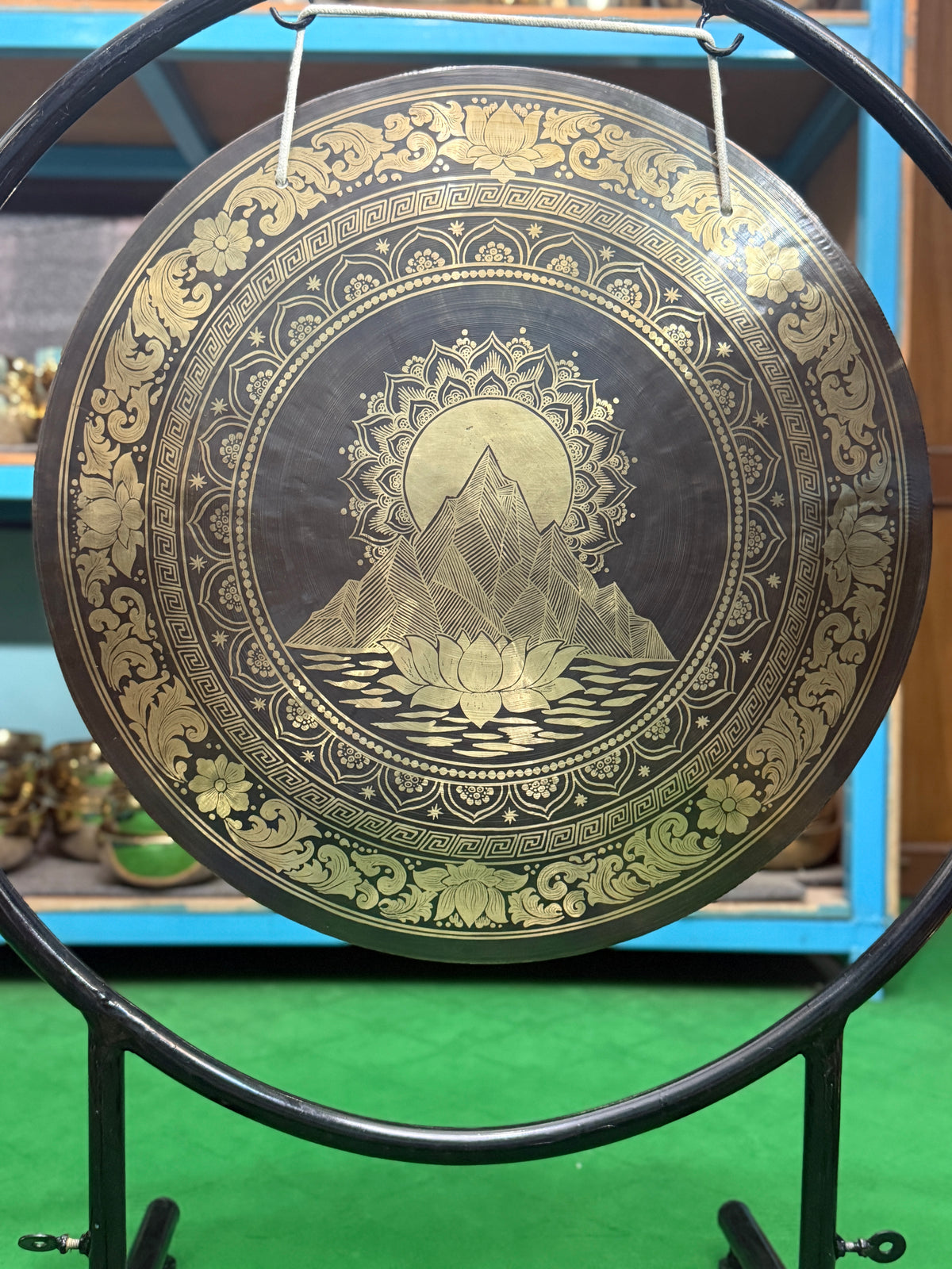 27 Inch Bronze Gong Handmade In Nepal One of One 0010