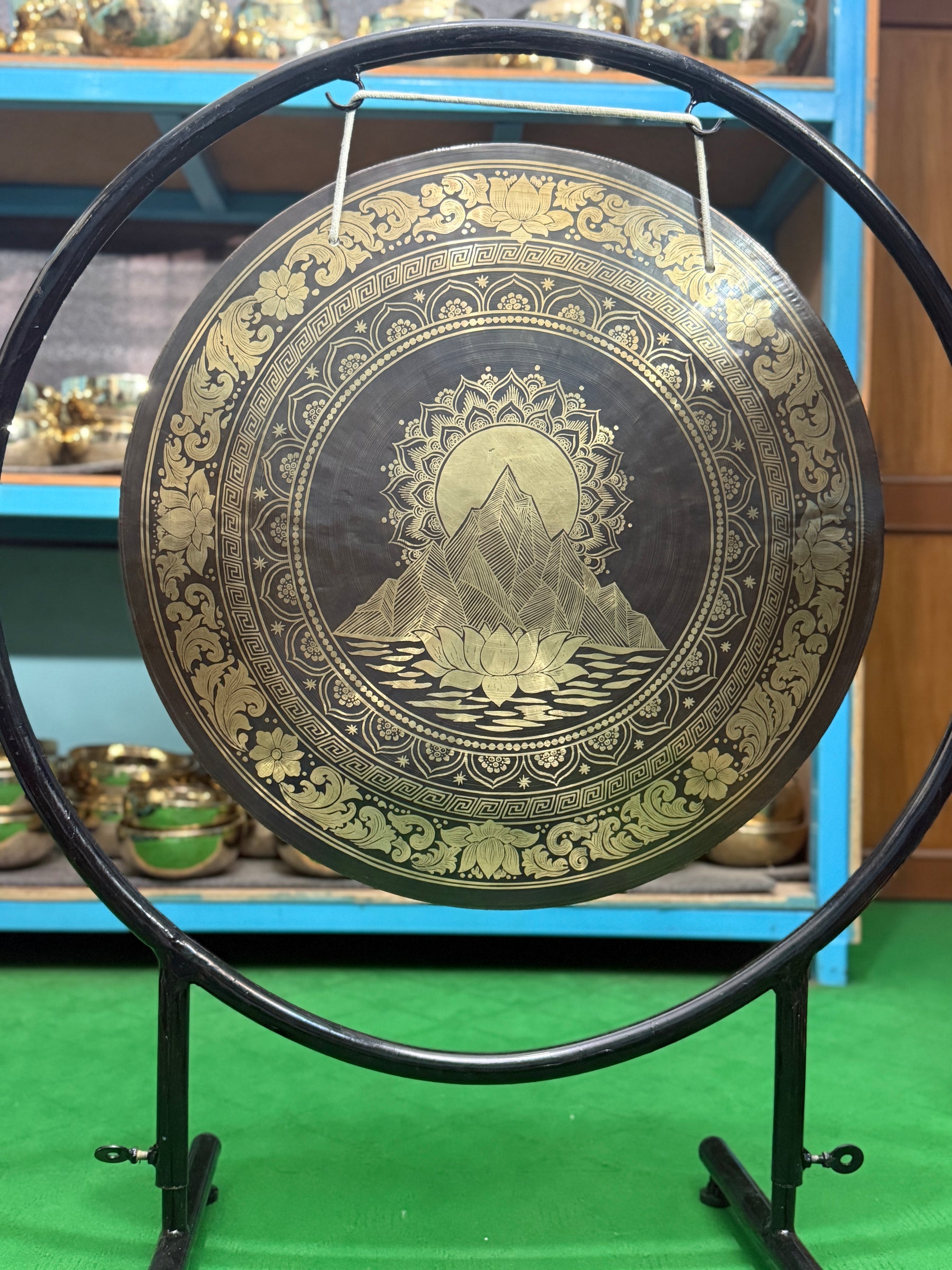 27 Inch Bronze Gong Handmade In Nepal One of One 0010