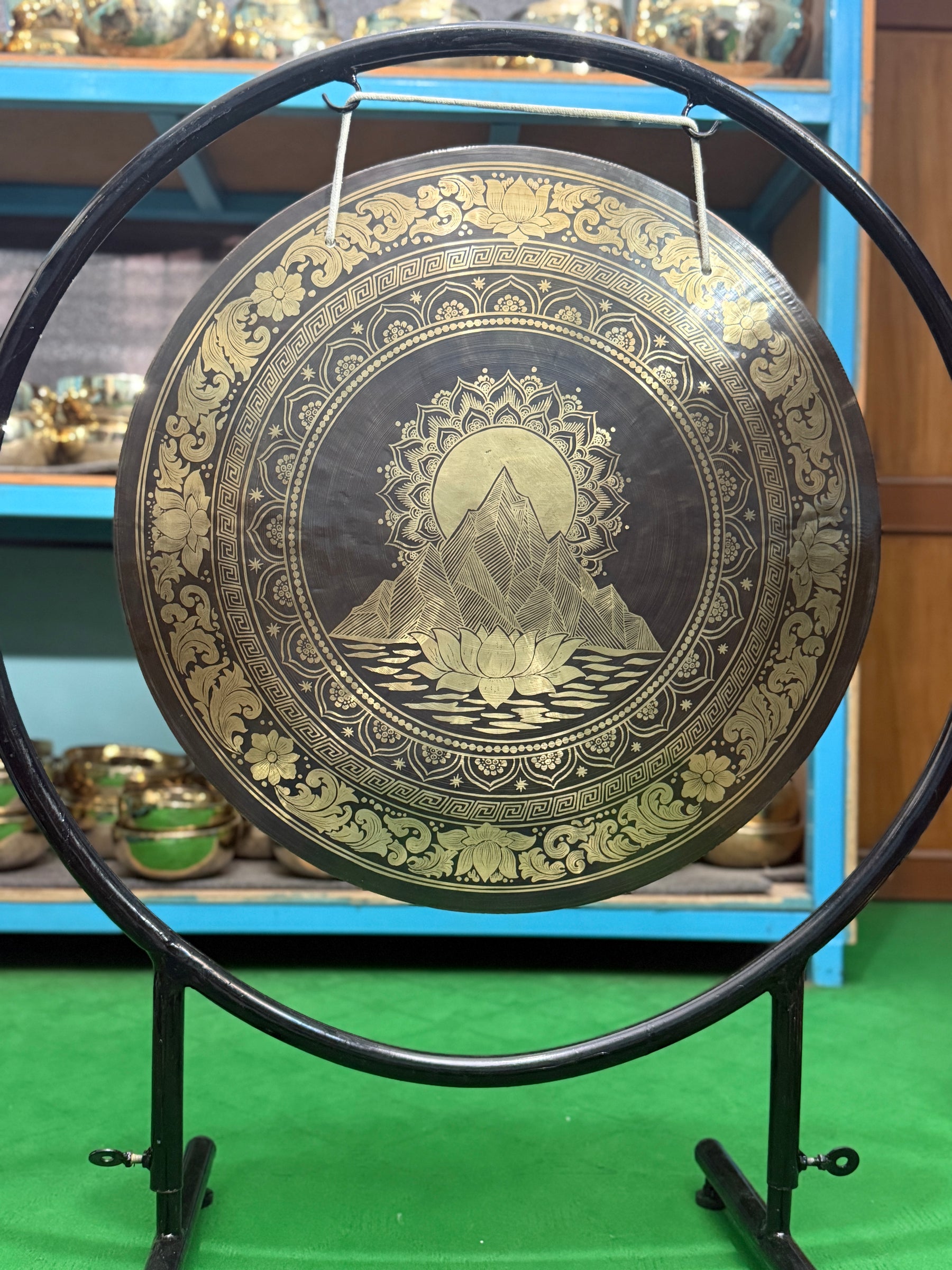 27 Inch Bronze Gong Handmade In Nepal One of One 0010