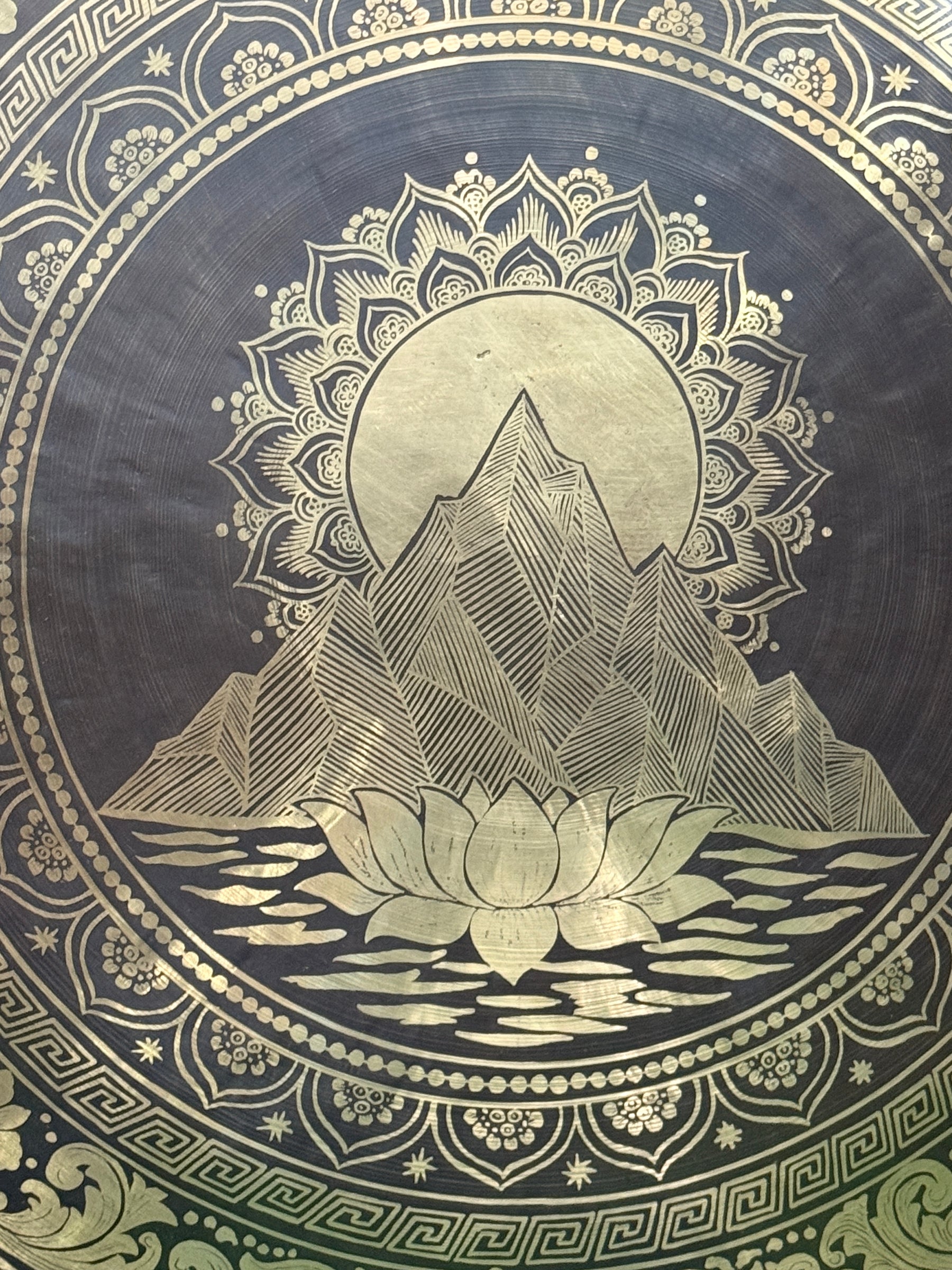 27 Inch Bronze Gong Handmade In Nepal One of One 0010