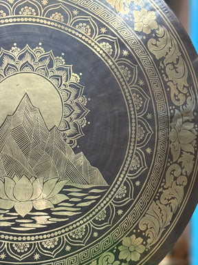 27 Inch Bronze Gong Handmade In Nepal One of One 0010